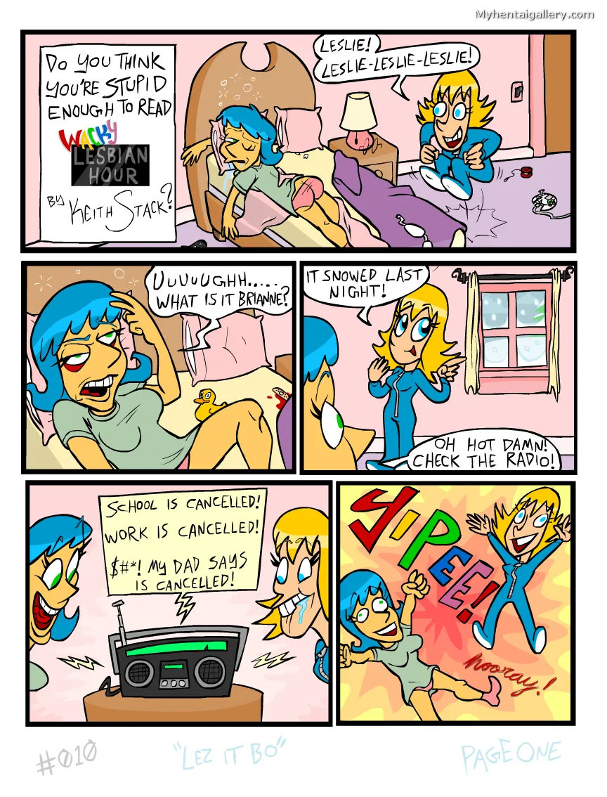 Do You Think You're Stupid Enough To Read Wacky Lesbian Hour porno comics Cover
