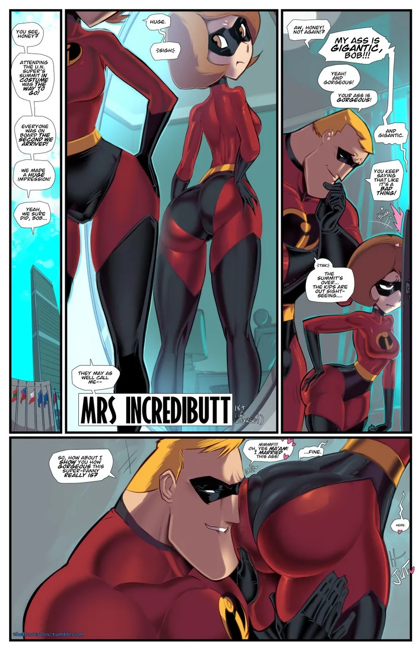 Mrs Incredibutt porno comics