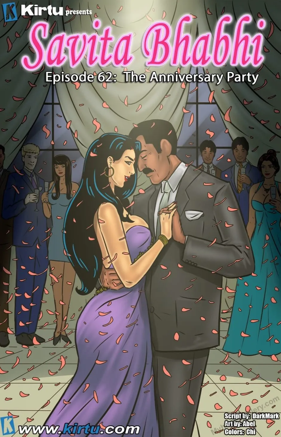 Savita Bhabhi 62 - The Anniversary Party porno comics Cover