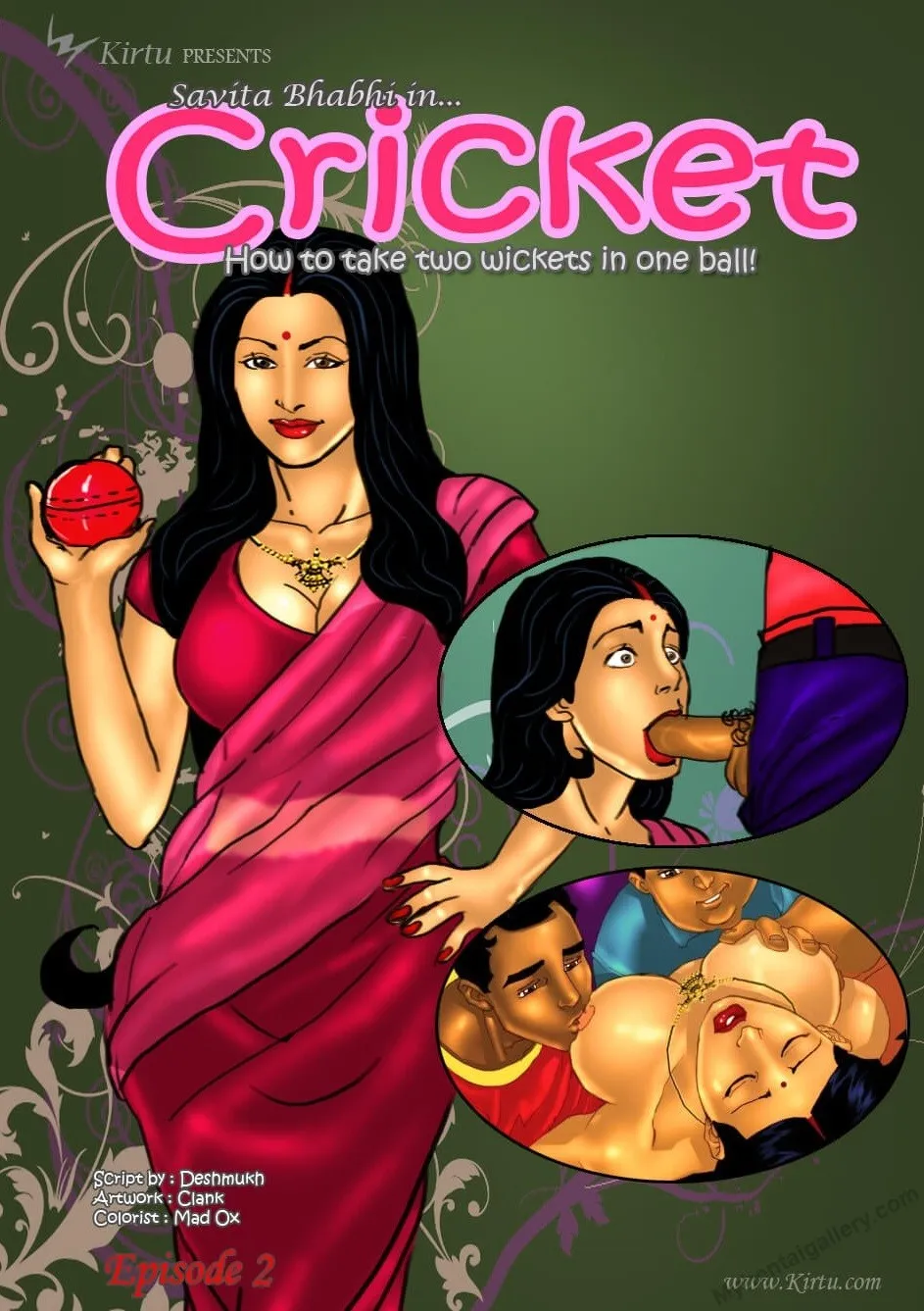 Savita Bhabhi 2 - Cricket porno comics Cover