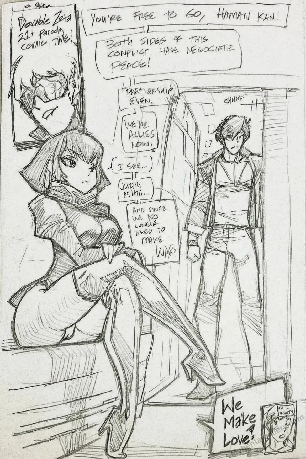 Booty Doc Goof-Off - Judua x Haman Are Gundam Seedin porno comics Cover