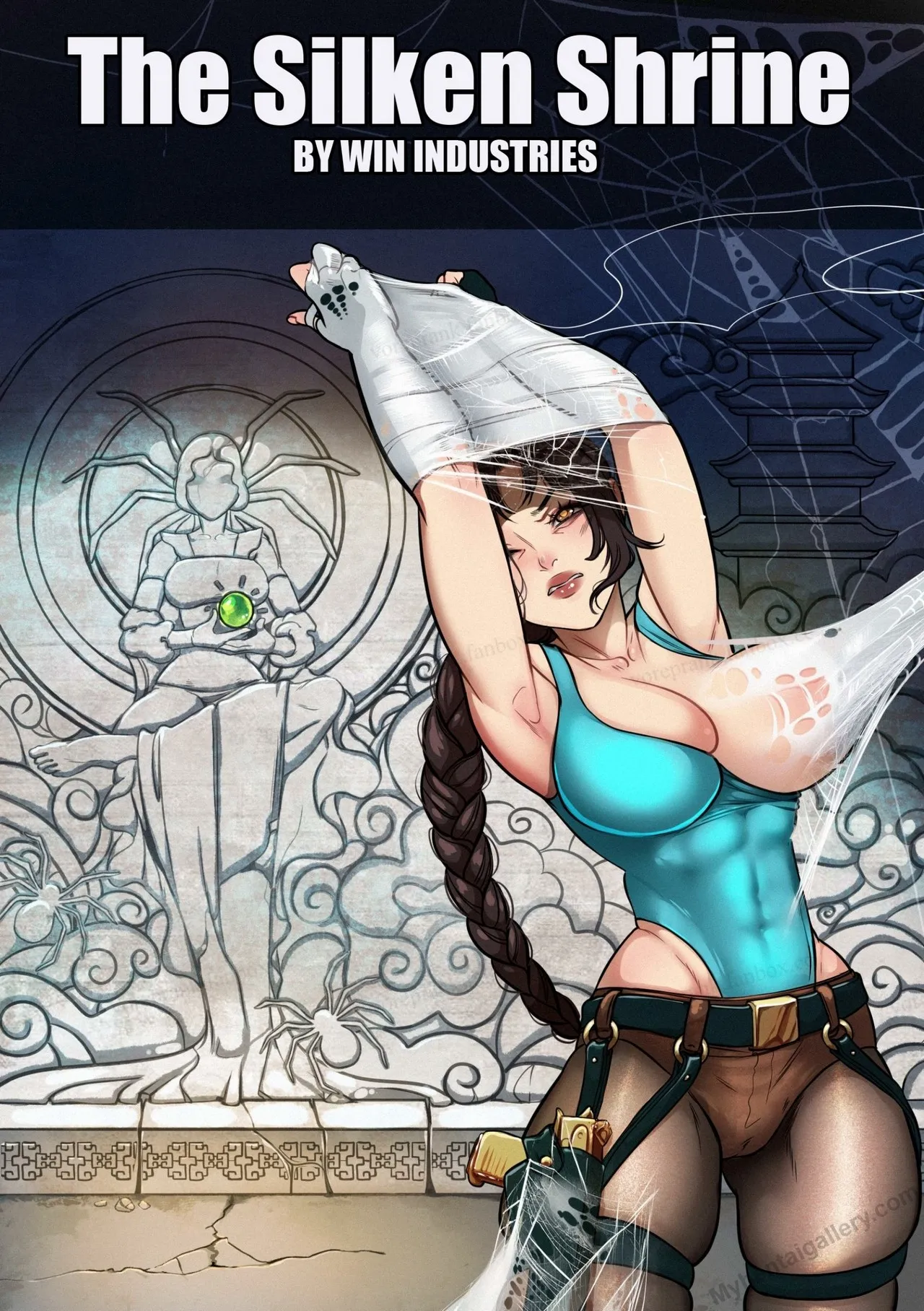 The Silken Shrine porno comics Cover