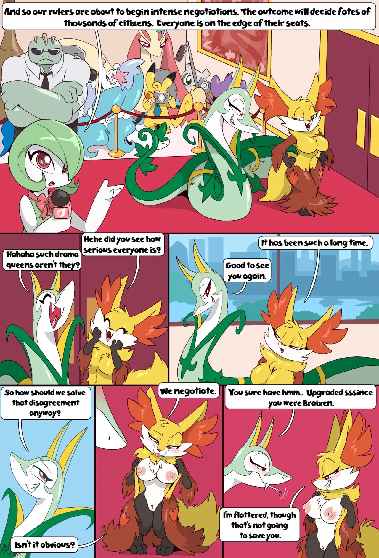 Royal Negotiations porno comics Cover