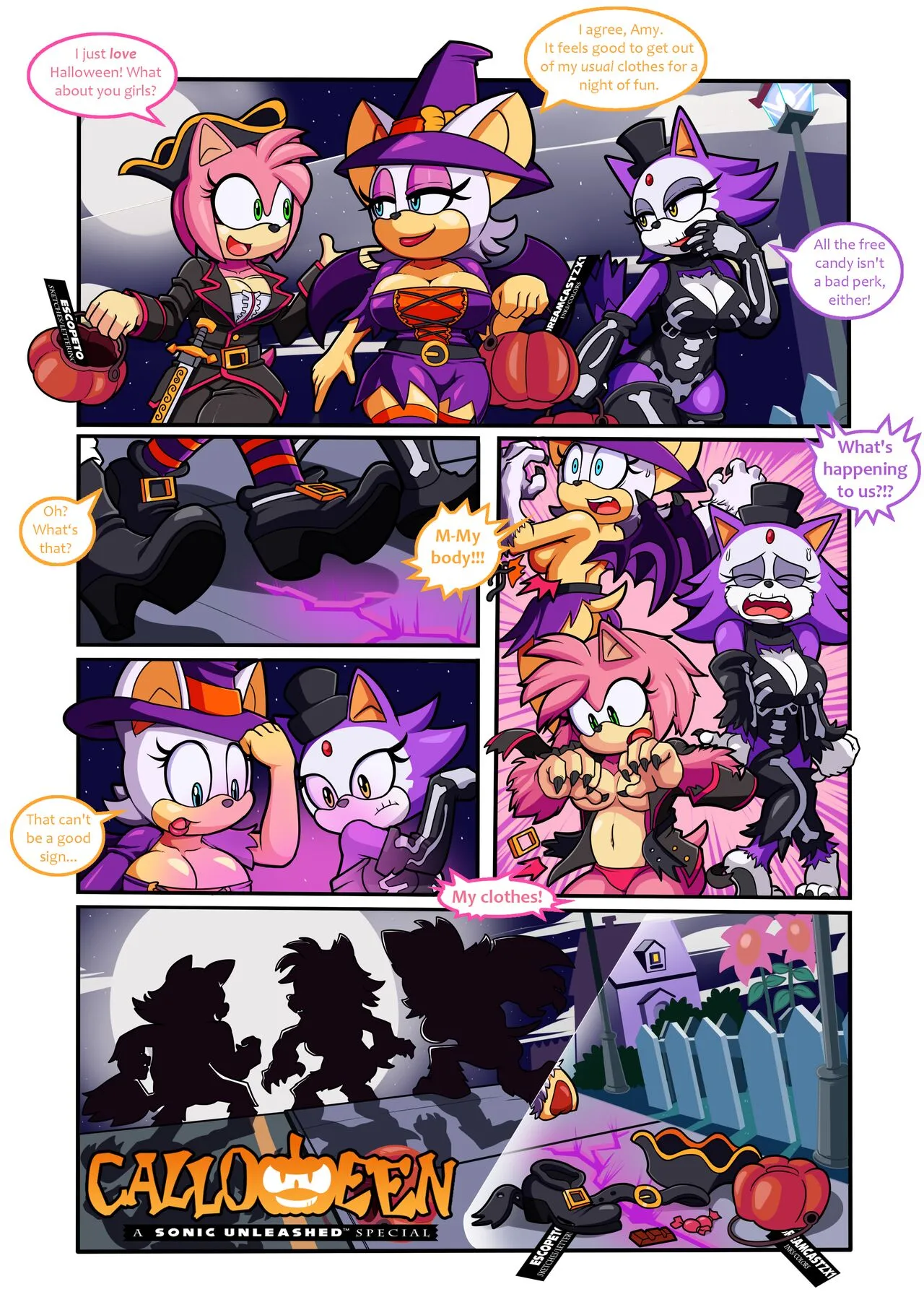 Calloween - Night Of The Were-girls porno comics