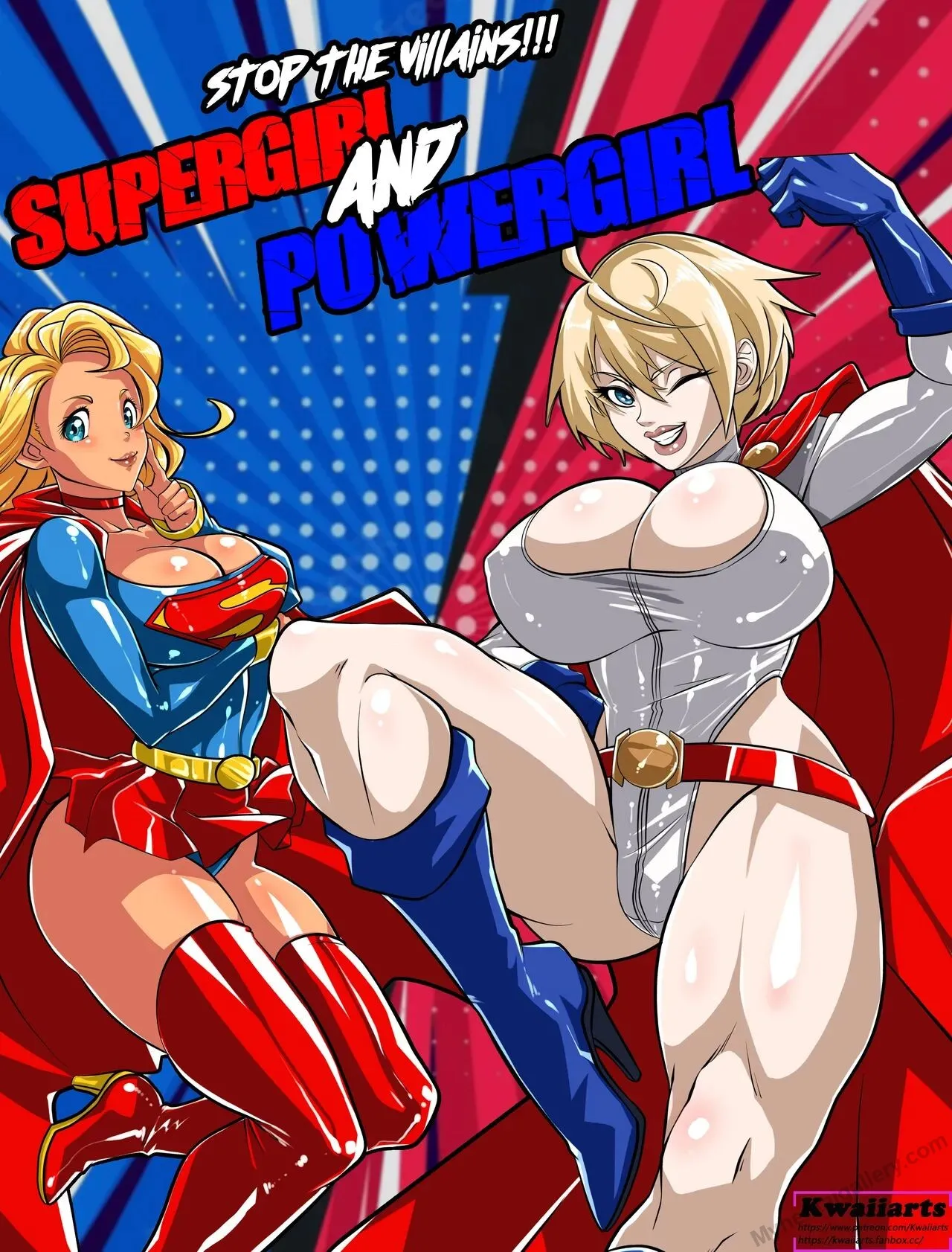 Stop The Villains!!! Supergirl And Powergirl porno comics