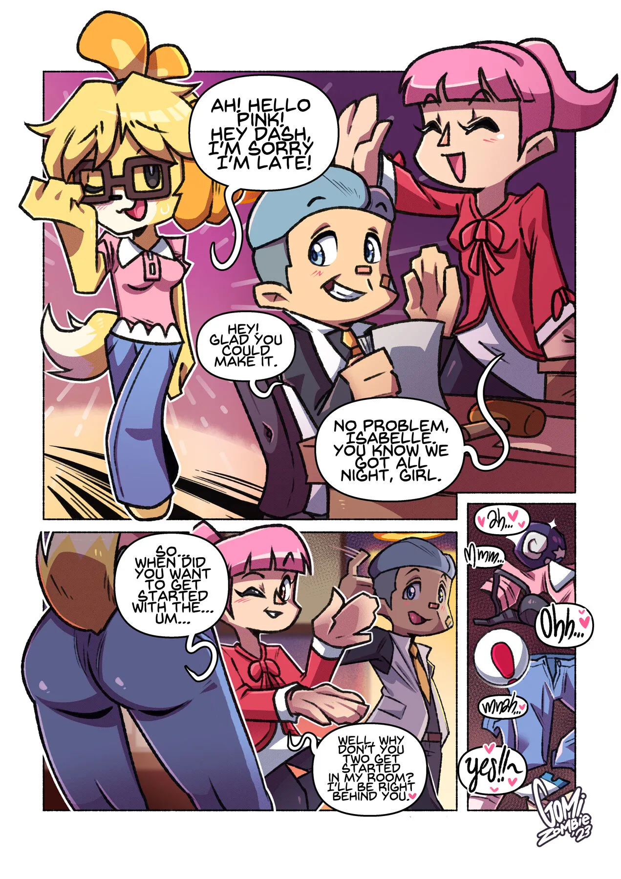 Threesome Night porno comics