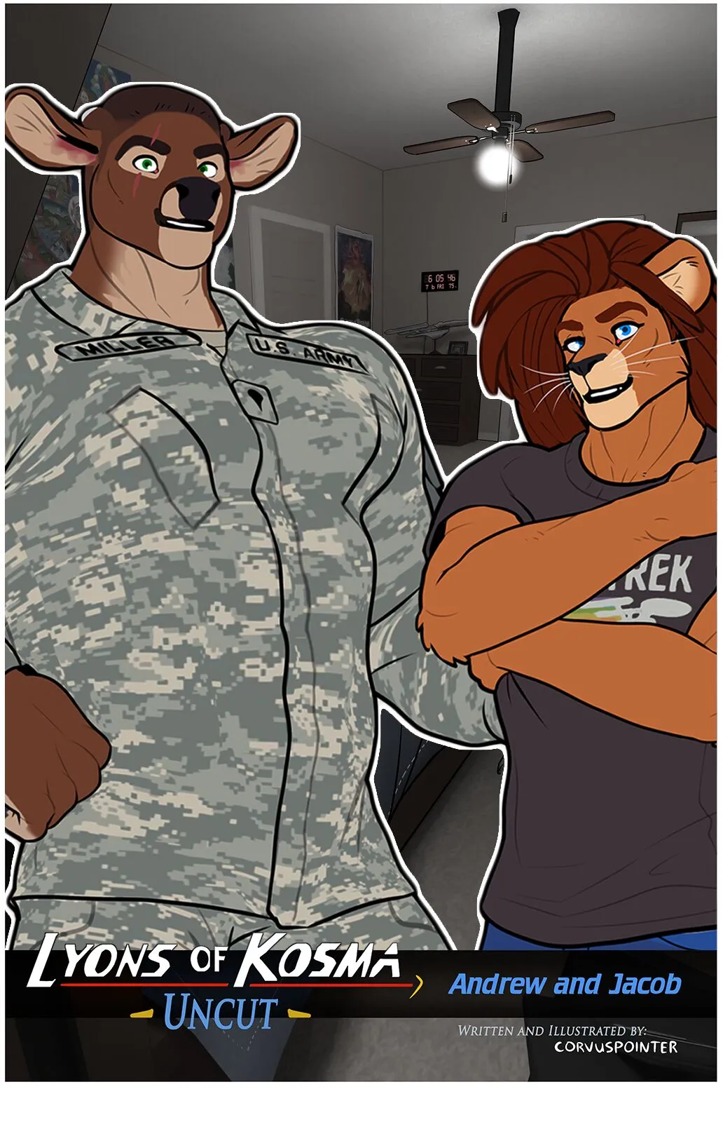 Lyons Of Kosma Uncut 2 - Andrew And Jacob porno comics Cover