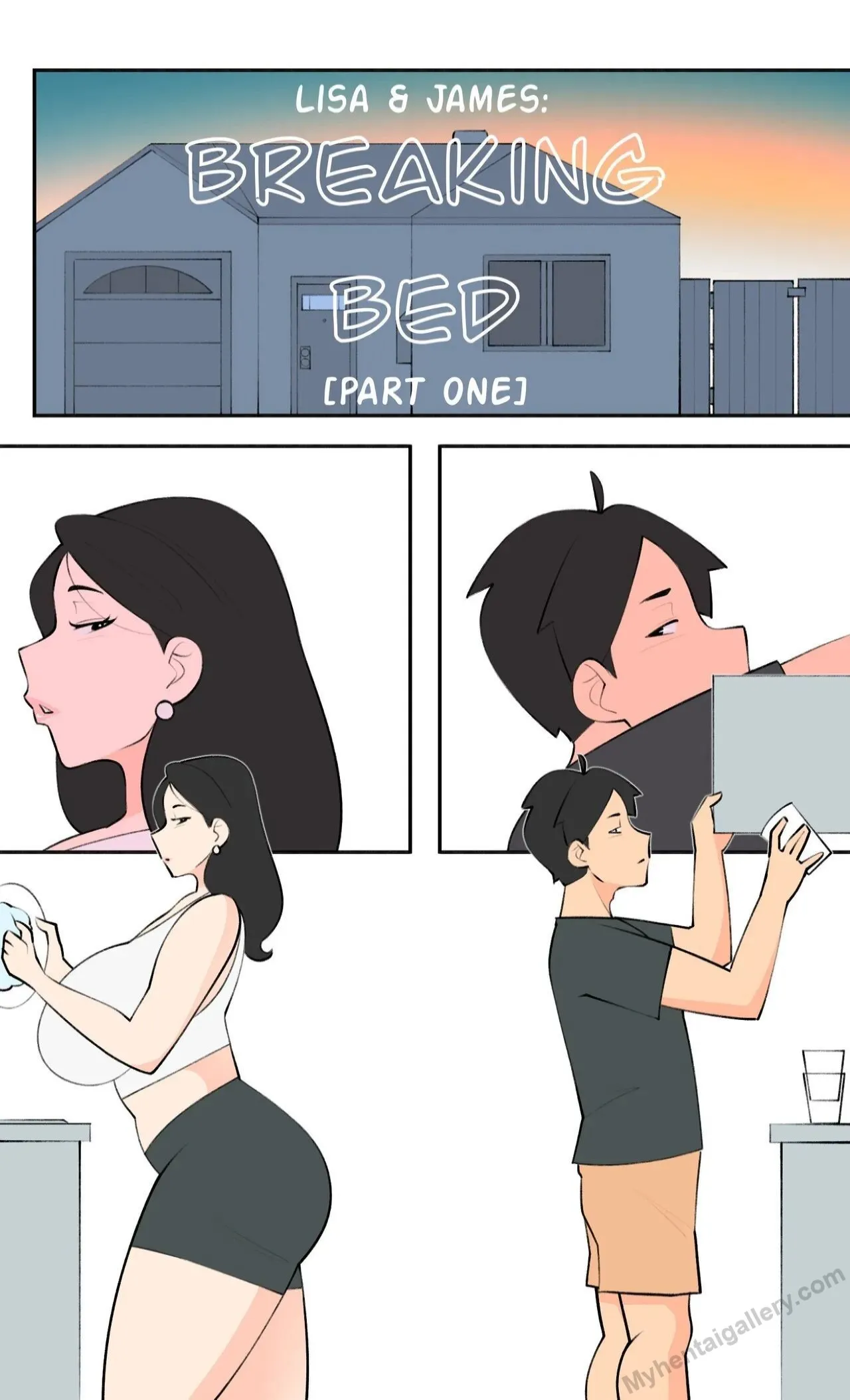 Lisa & James - Breaking Bed 1 porno comics Cover