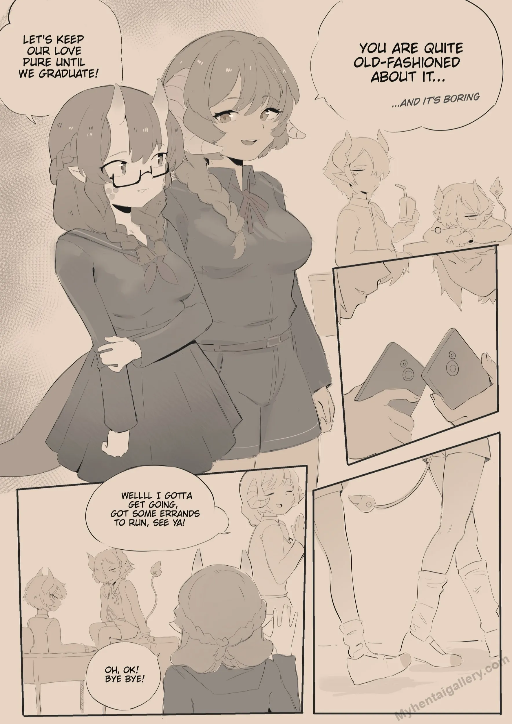 Perverted Futanari Secretly Pushed Her Virgin Girlfriend Into Compensated Dating And Got Her Addicted To It! porno comics Cover