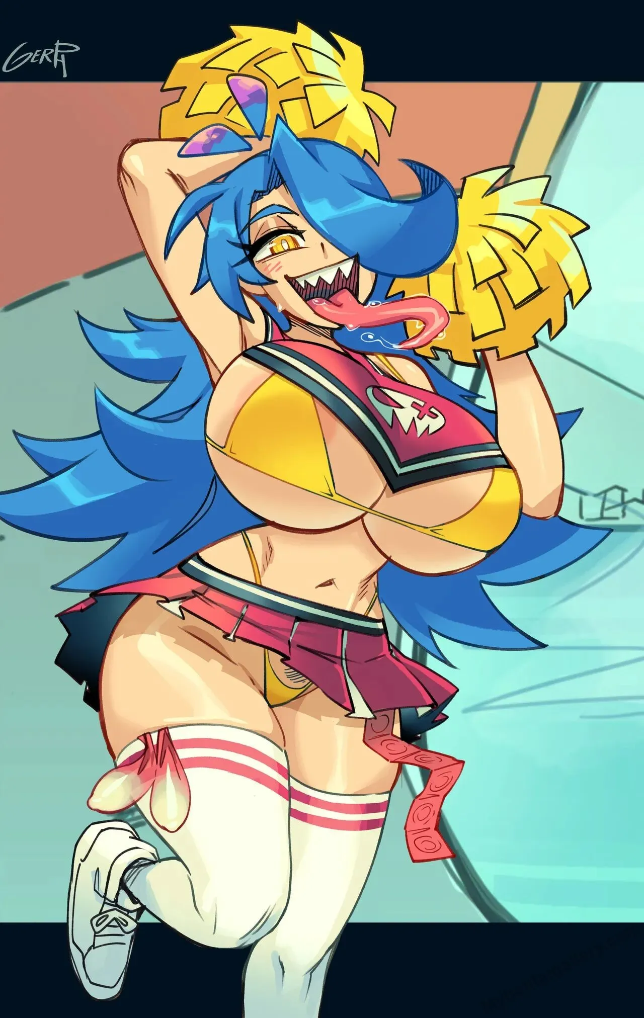 Cheerleader Skarpne porno comics Cover