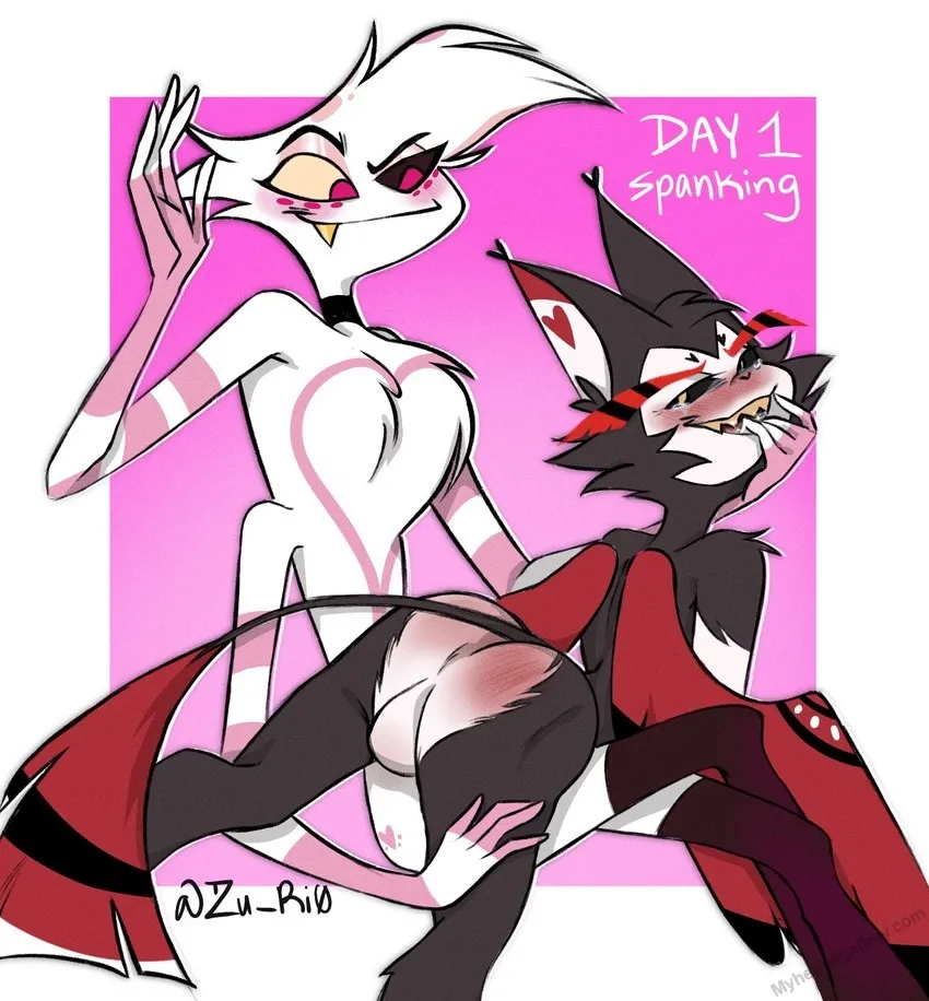 Angel Dust x Husker porno comics Cover