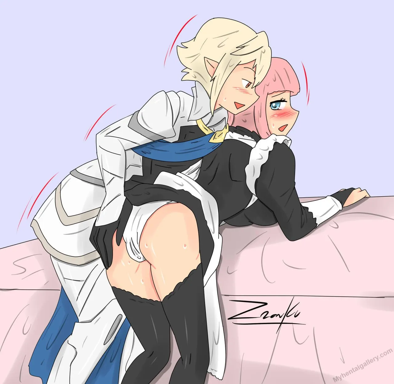 Corrin x Felicia porno comics Cover