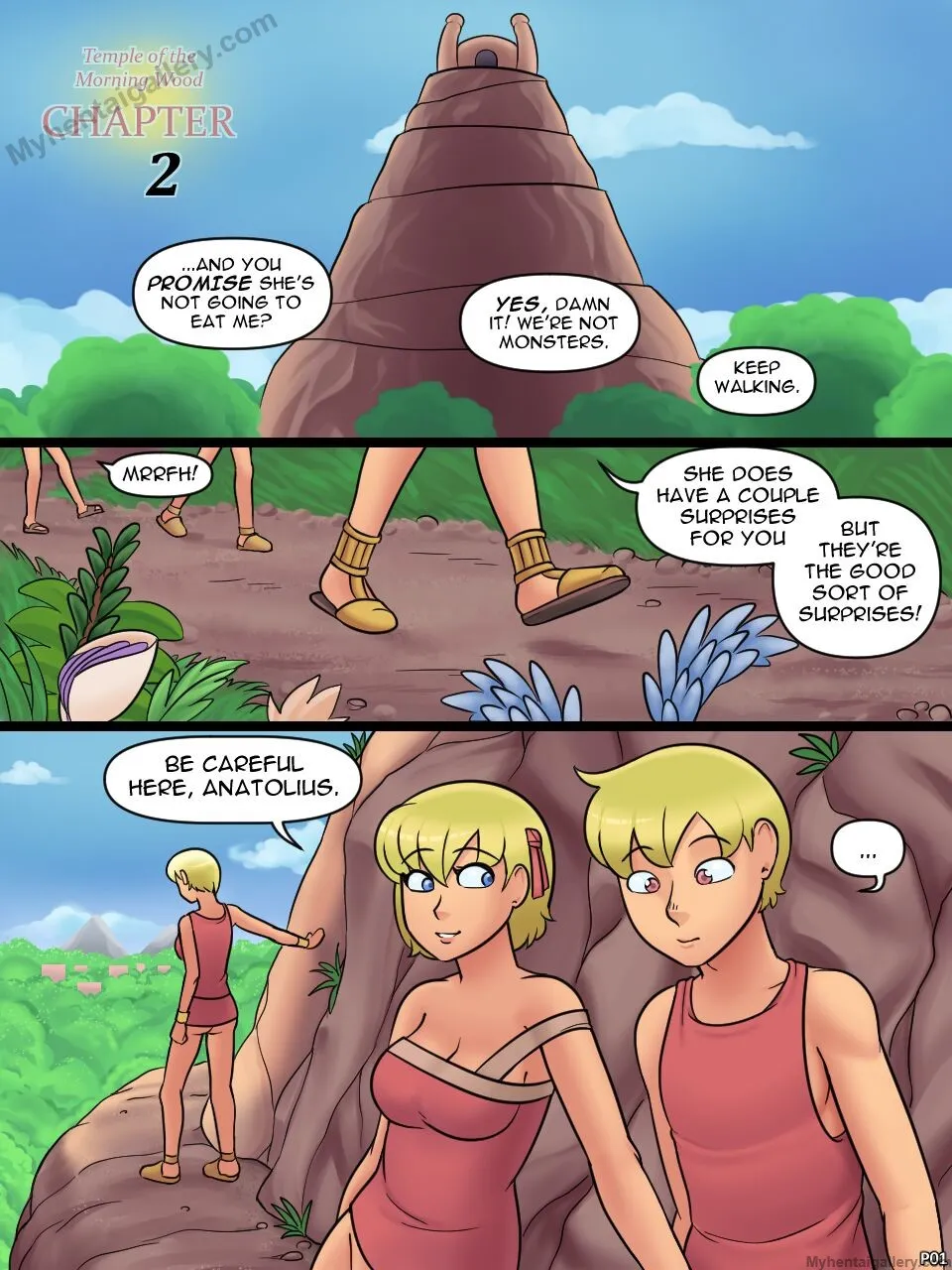 Temple Of The Morning Wood 2 (Remake) porno comics Cover