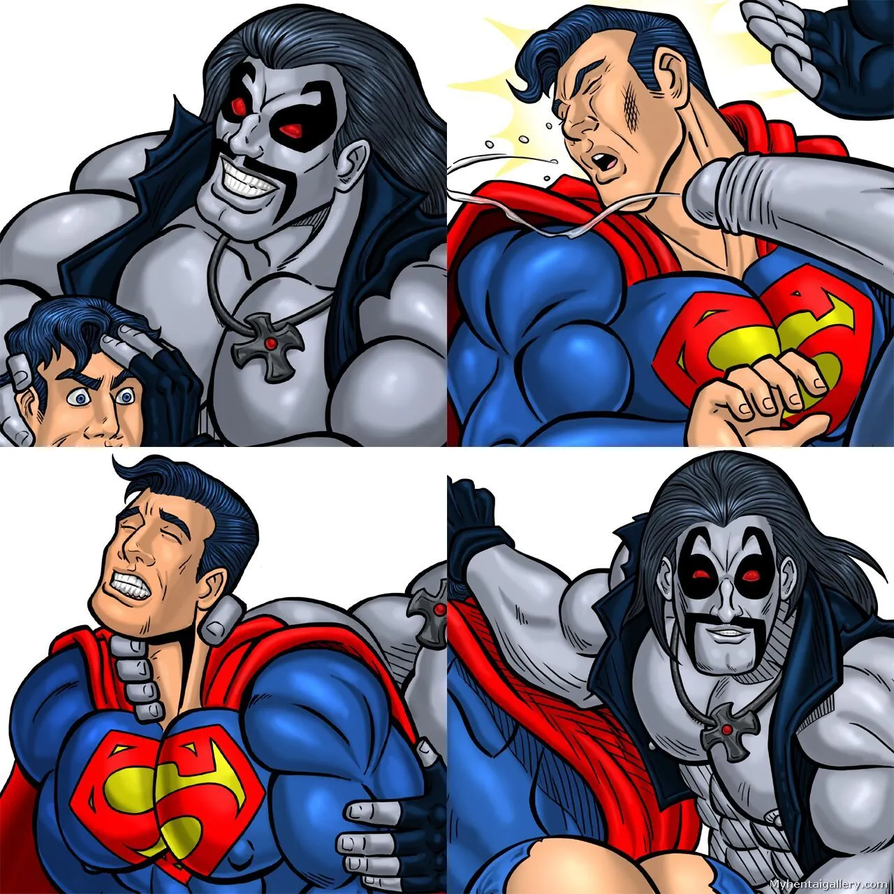 Superman Vs Lobo porno comics Cover