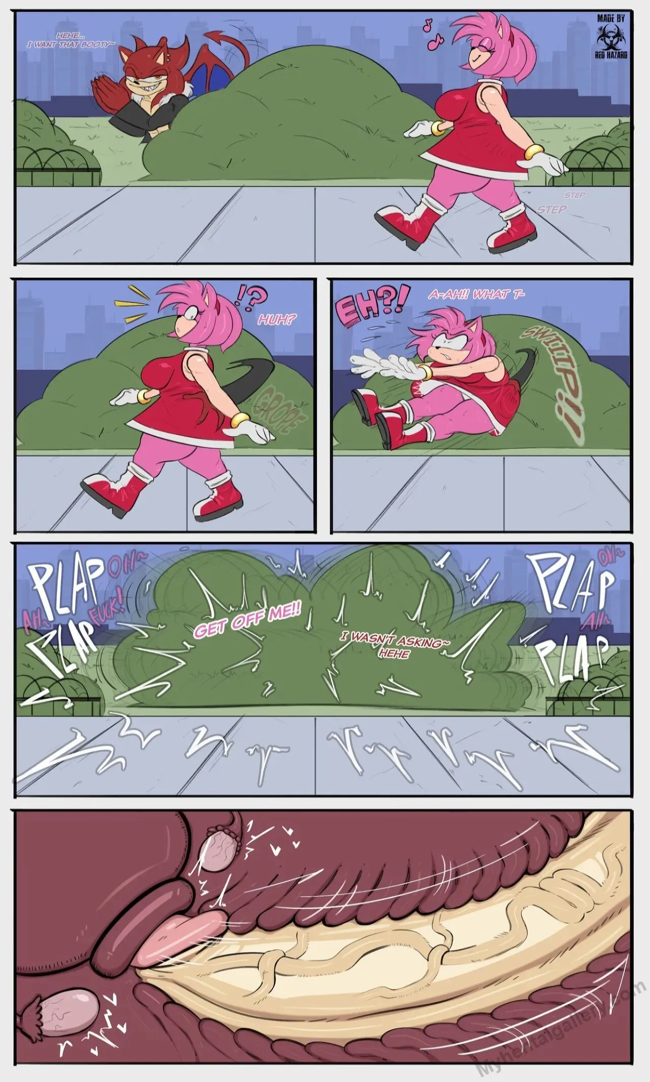 Noisy Bush porno comics Cover
