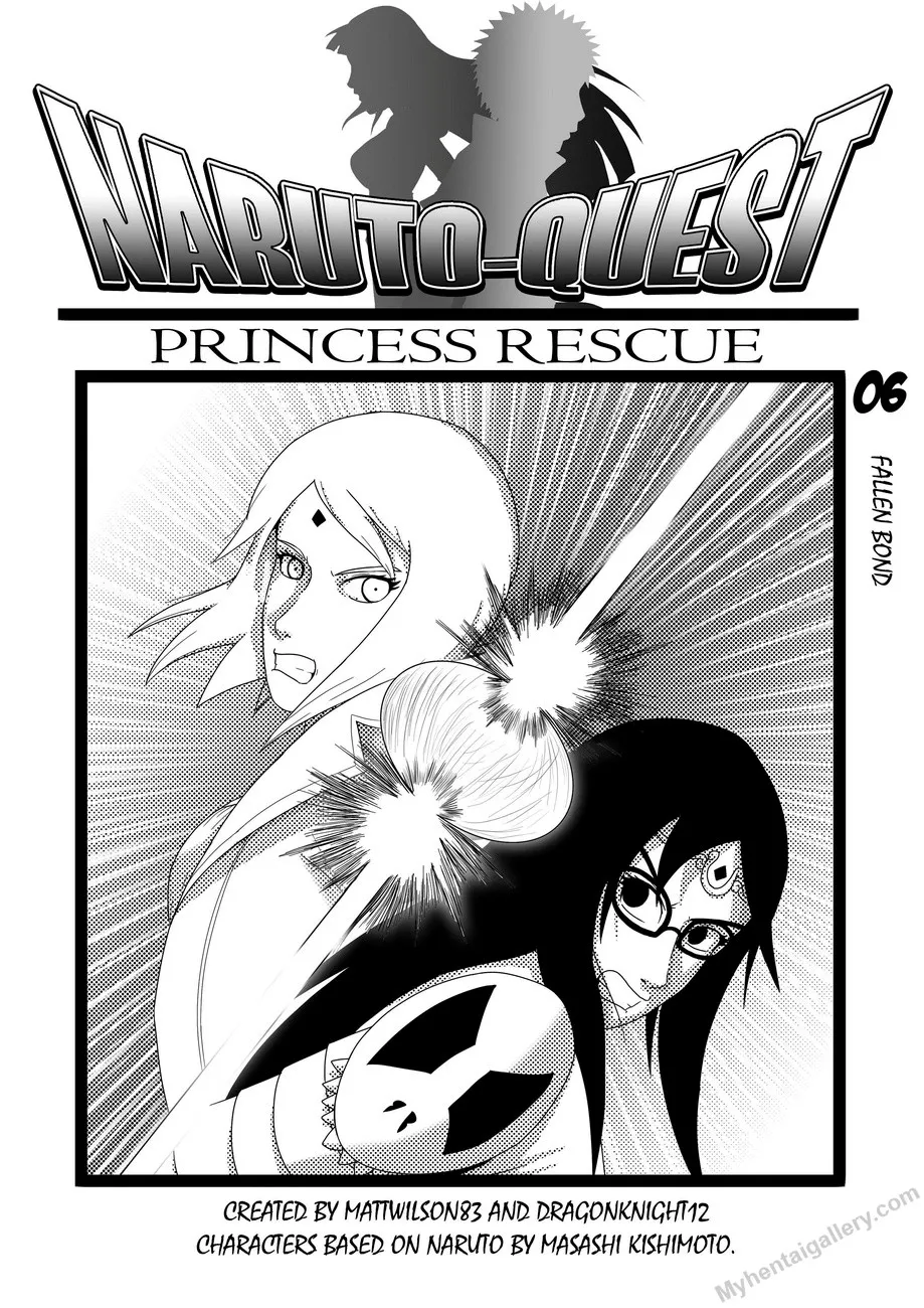 Naruto-Quest 6 - Fallen Bond porno comics Cover