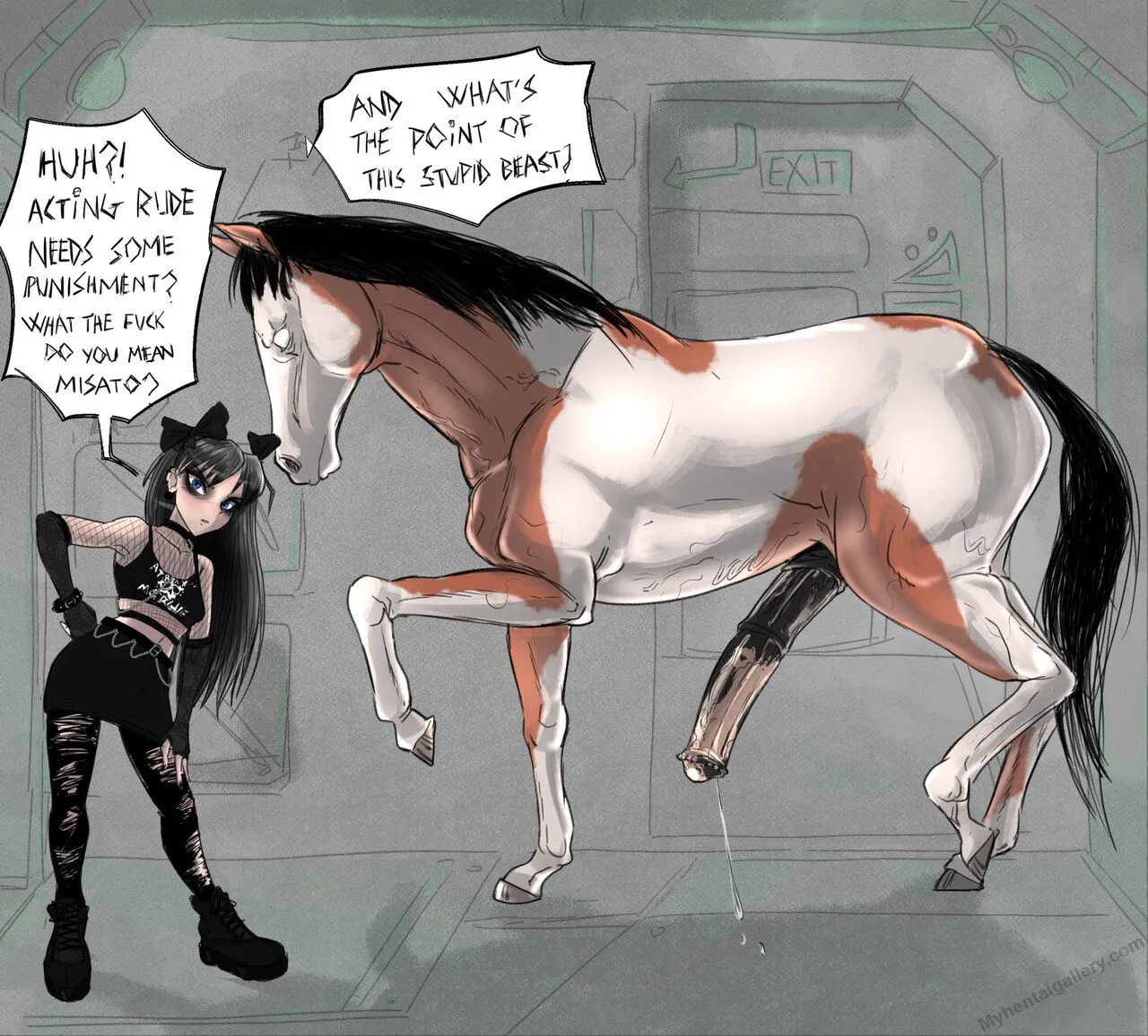 Goth Asuka porno comics