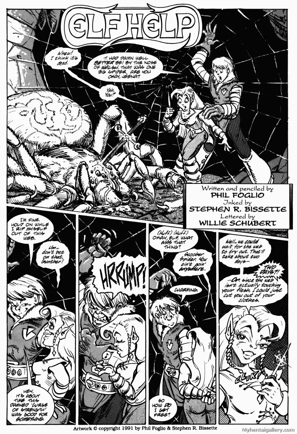 Elf Help porno comics Cover