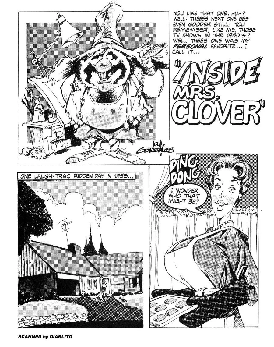 Inside Mrs Clover porno comics Cover