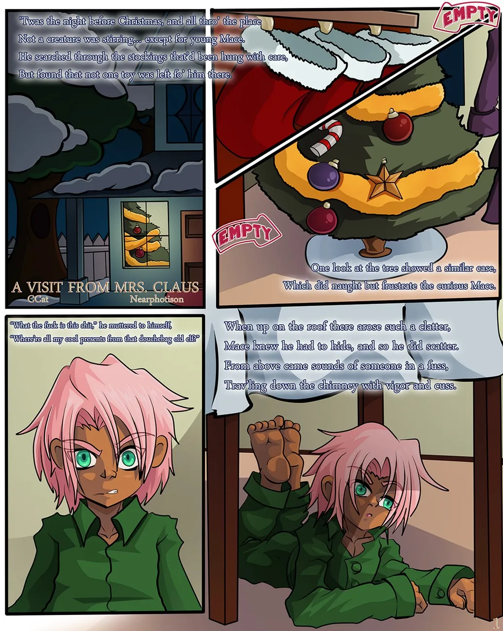 A Visit From Mrs Claus porno comics