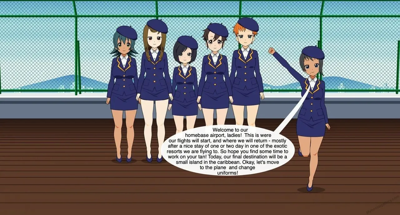 All Bald Airways 2 - A Flight To The Caribbean porno comics
