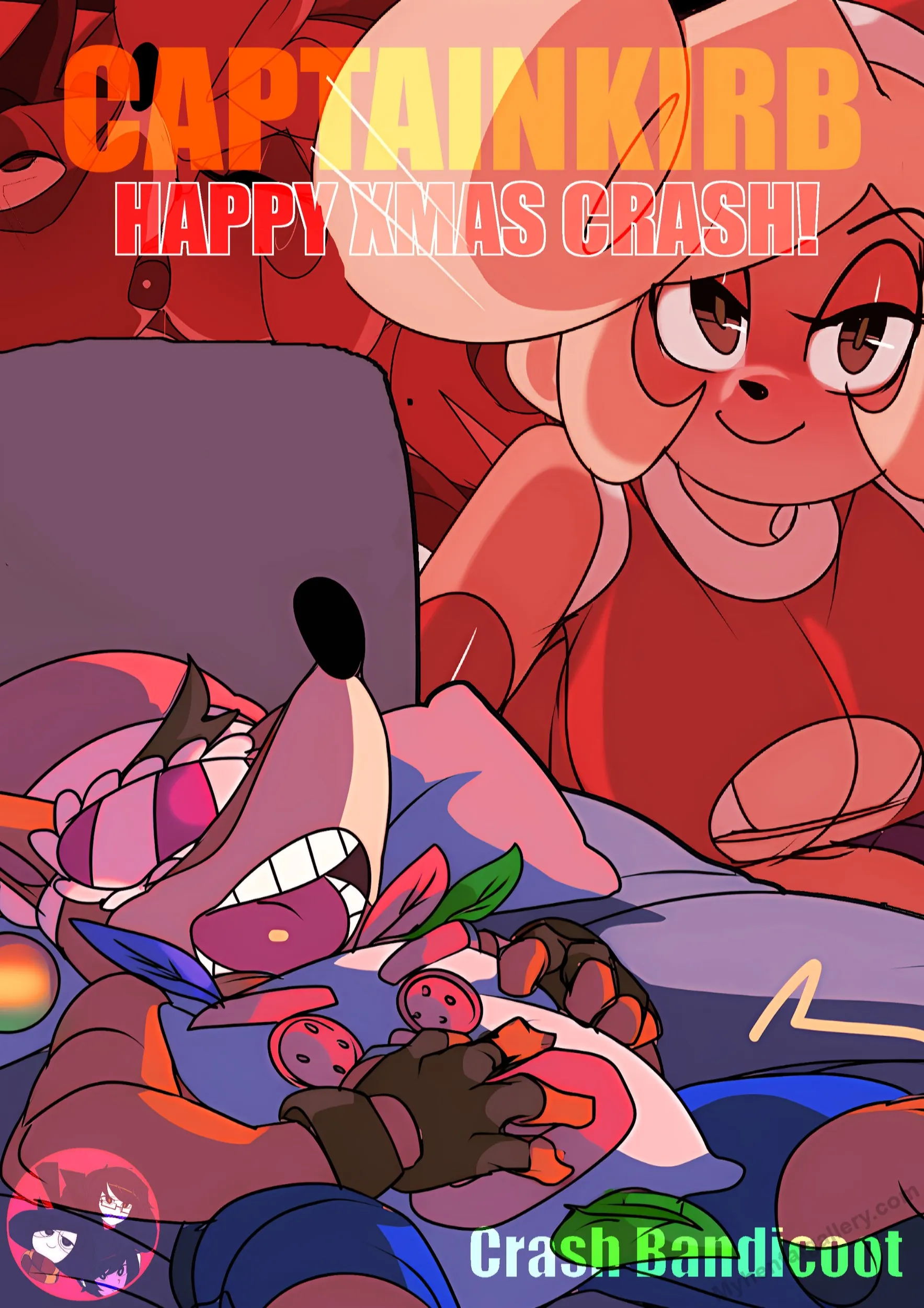 Happy Xmas, Crash! porno comics Cover