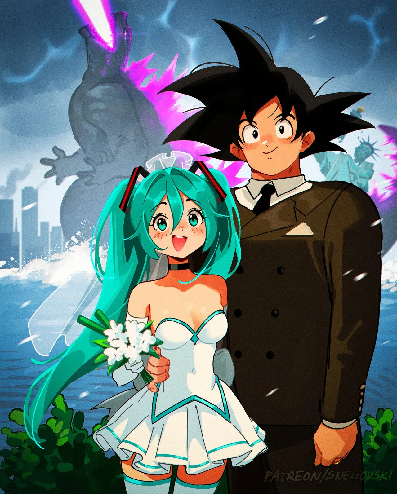 Goku x Miku porno comics Cover