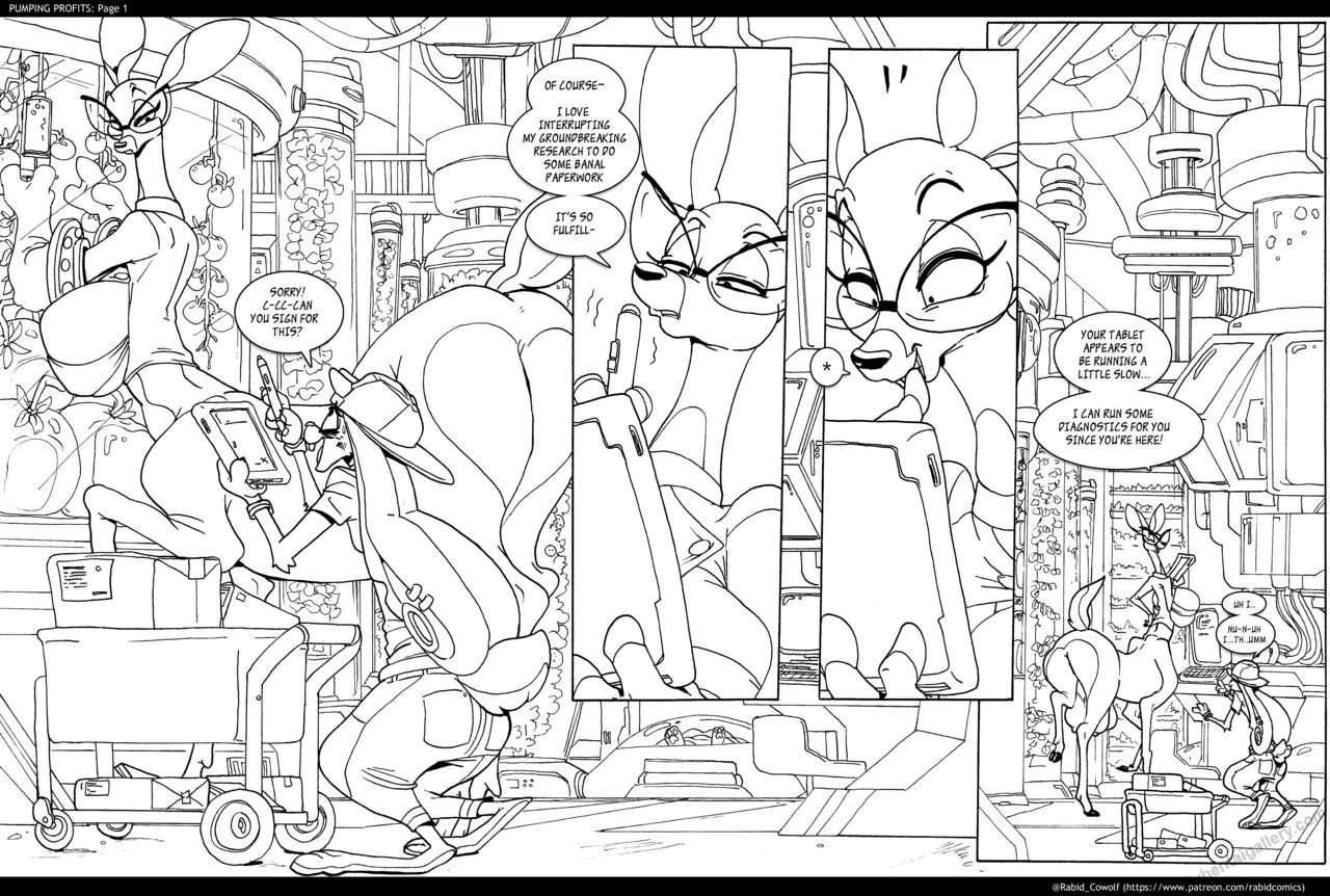 Pumping Profits porno comics Cover