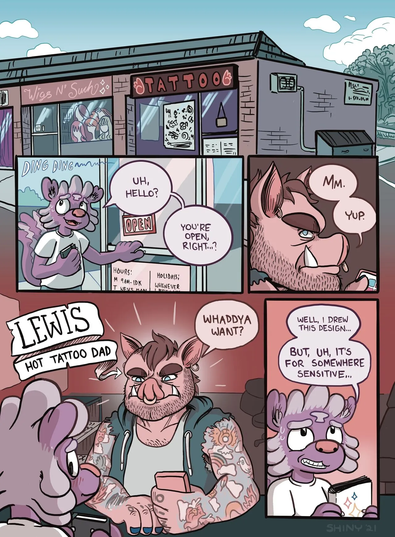 Shiny Gets Inked porno comics