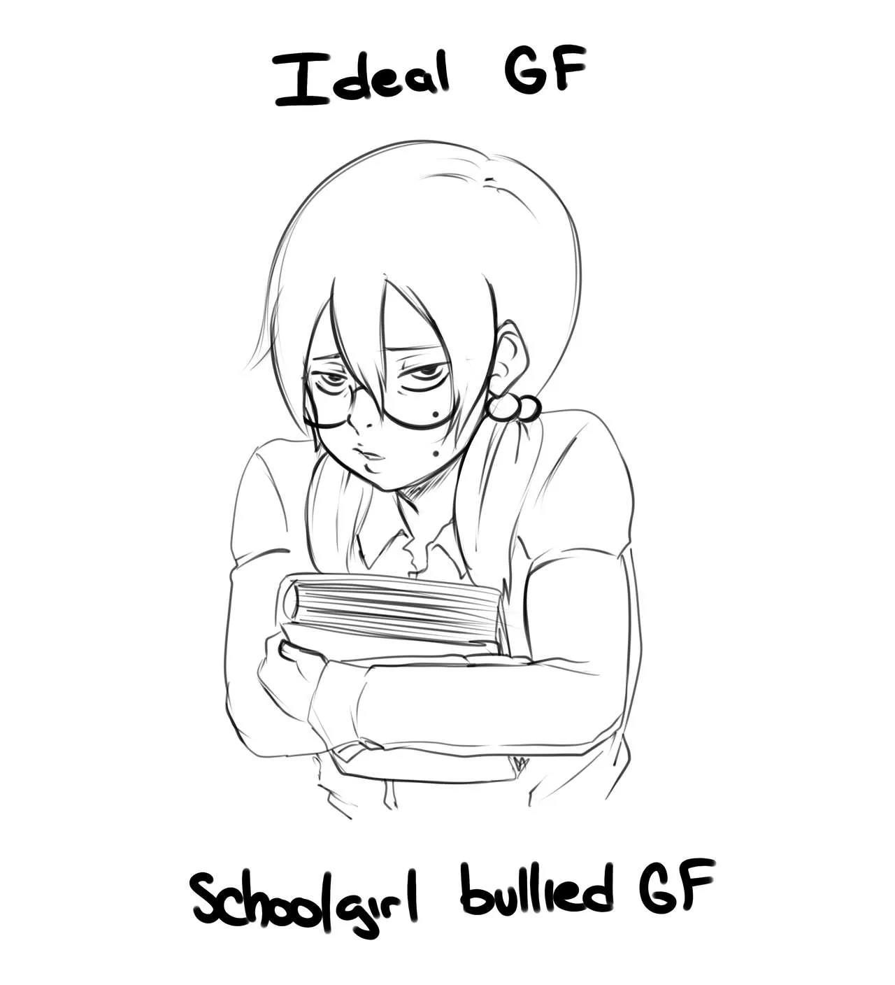 Ideal GF - Schoogirl Bullied GF porno comics Cover