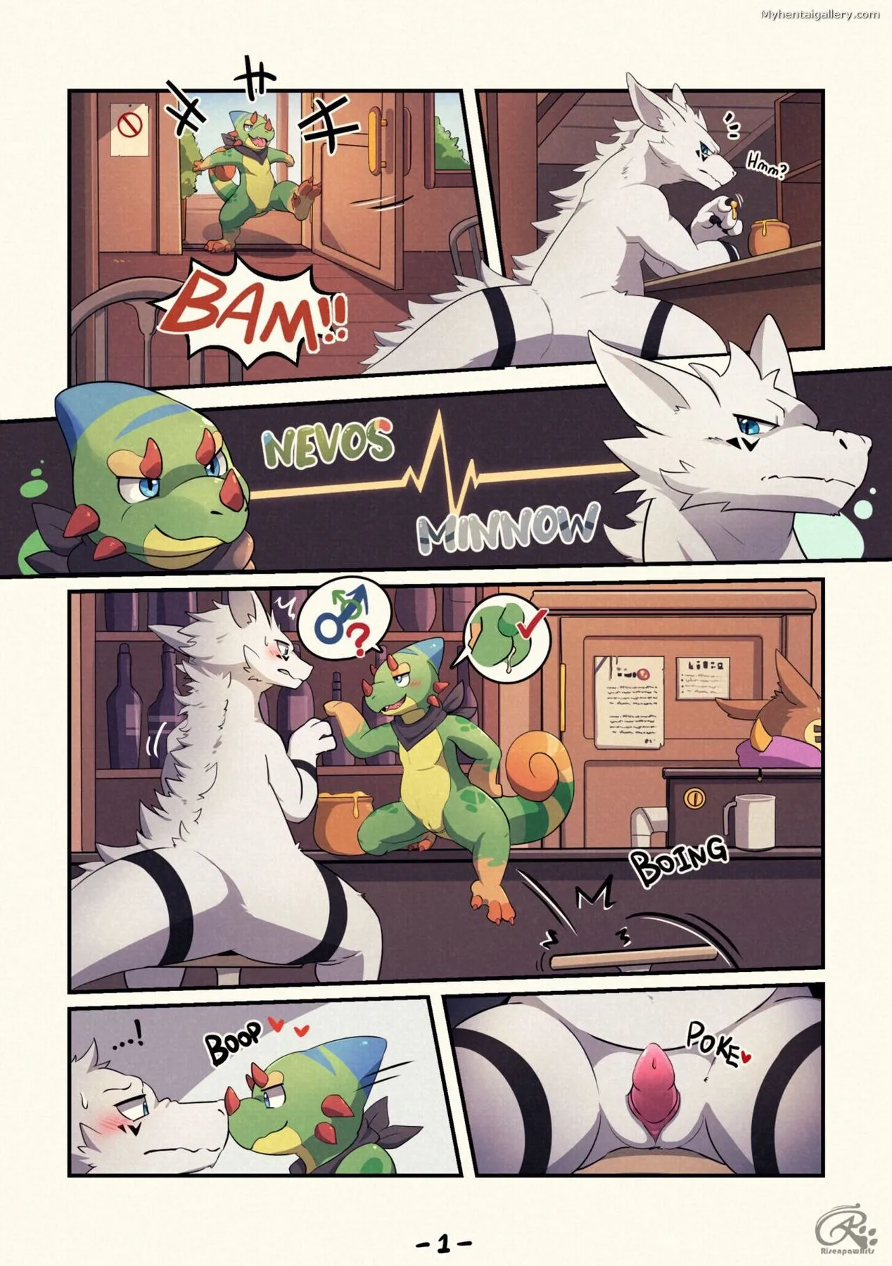 Tavern Troubles porno comics Cover