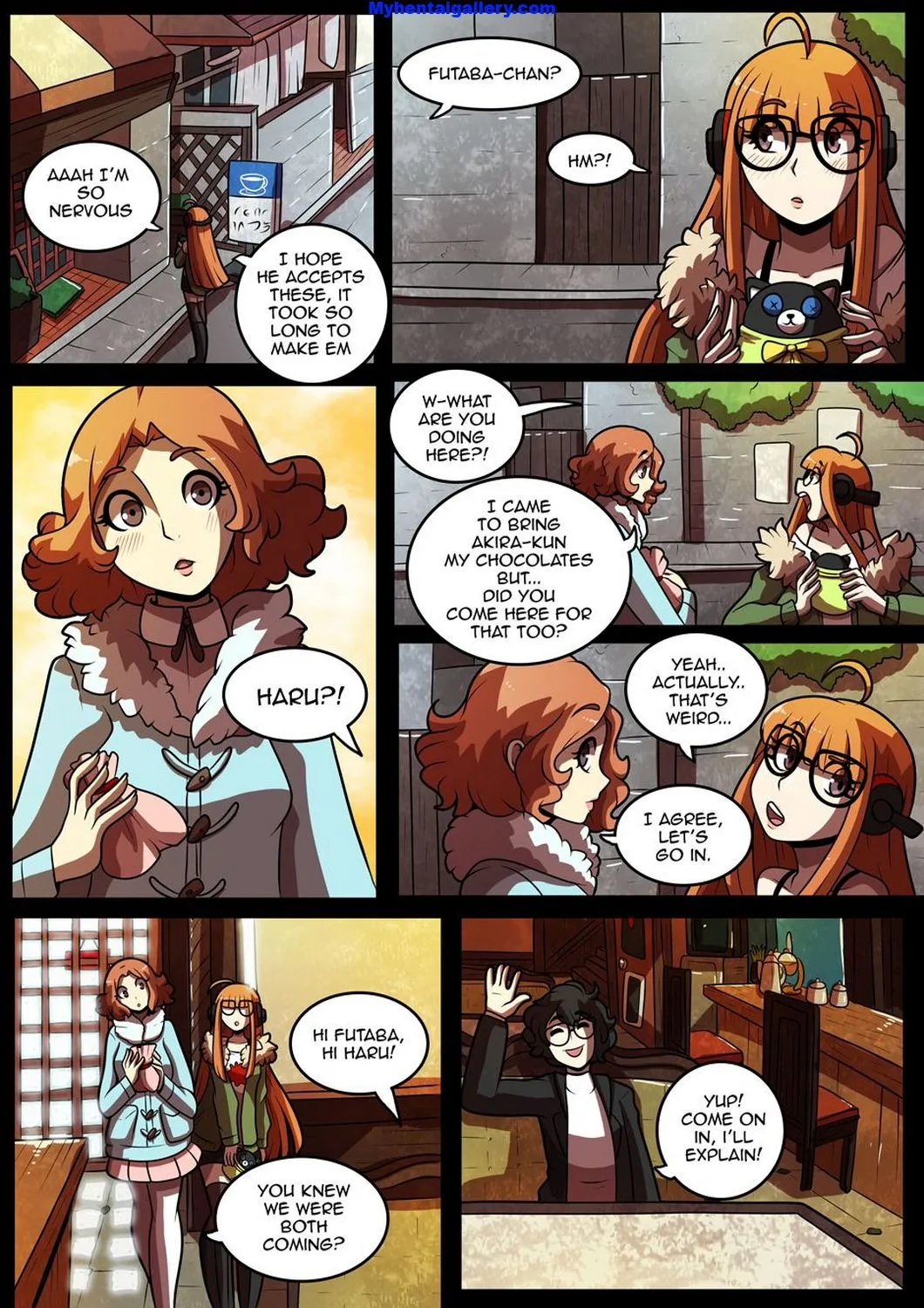 Joker x Futaba x Haru porno comics