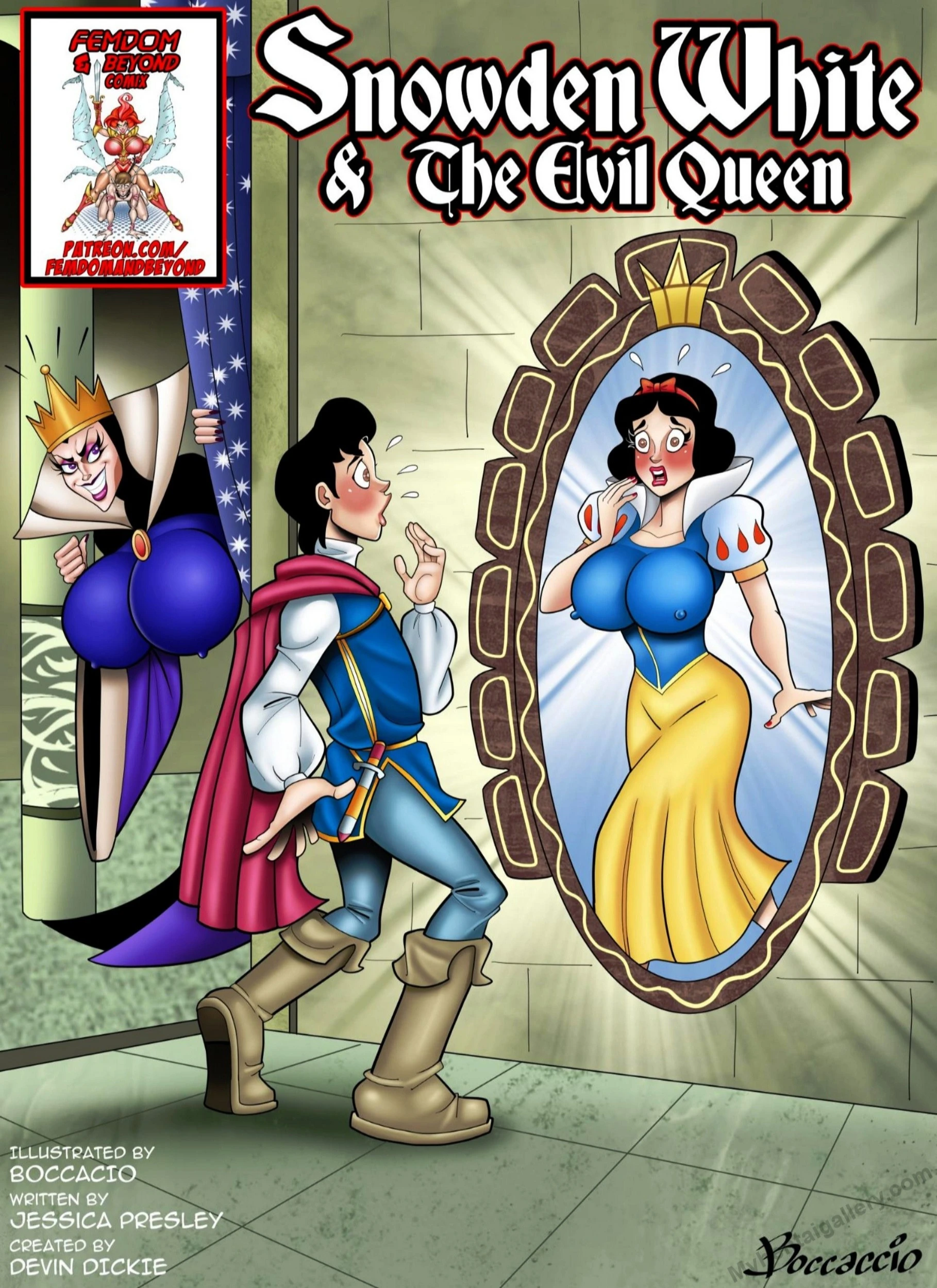 Snowden White & The Evil Queen porno comics
