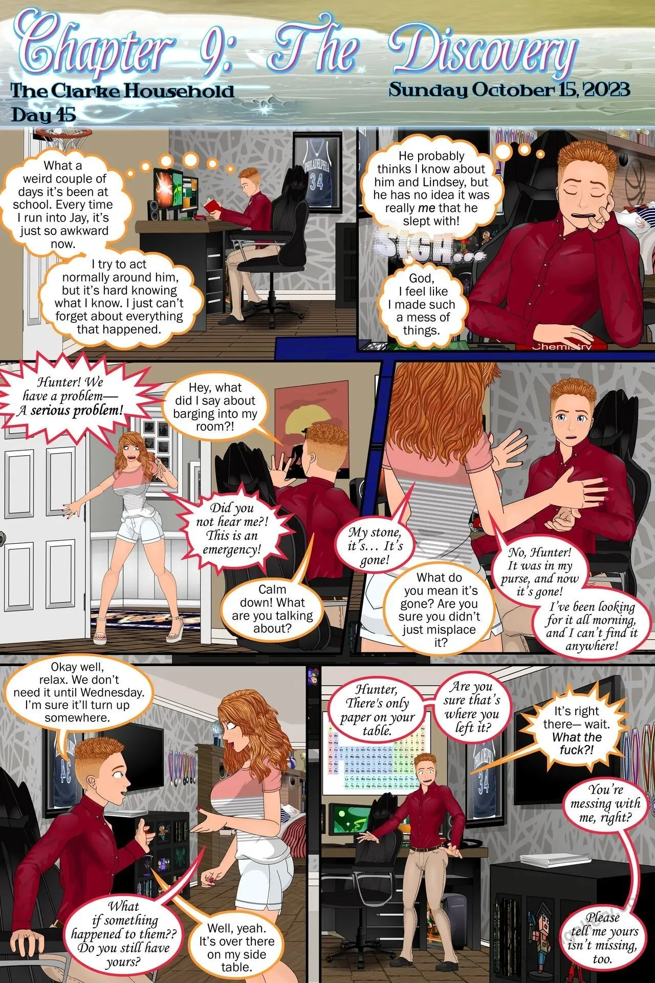 Exchange Siblings 9 - The Discovery porno comics