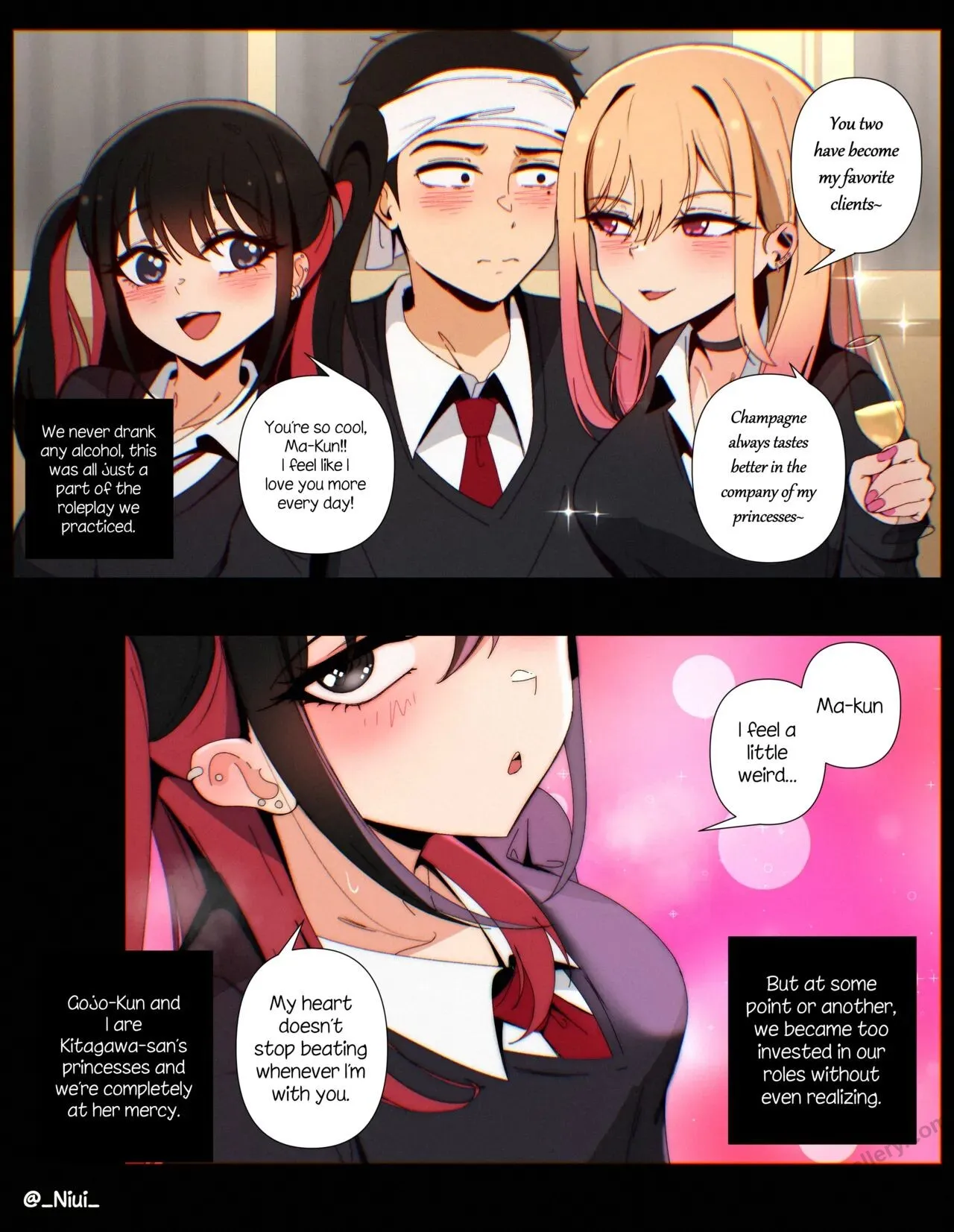 Marin, Gojo & Nowa porno comics Cover