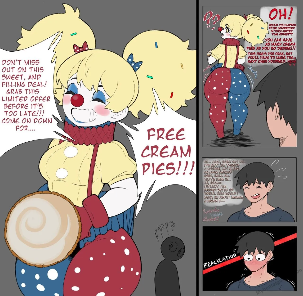 Free Cream Pies! porno comics Cover