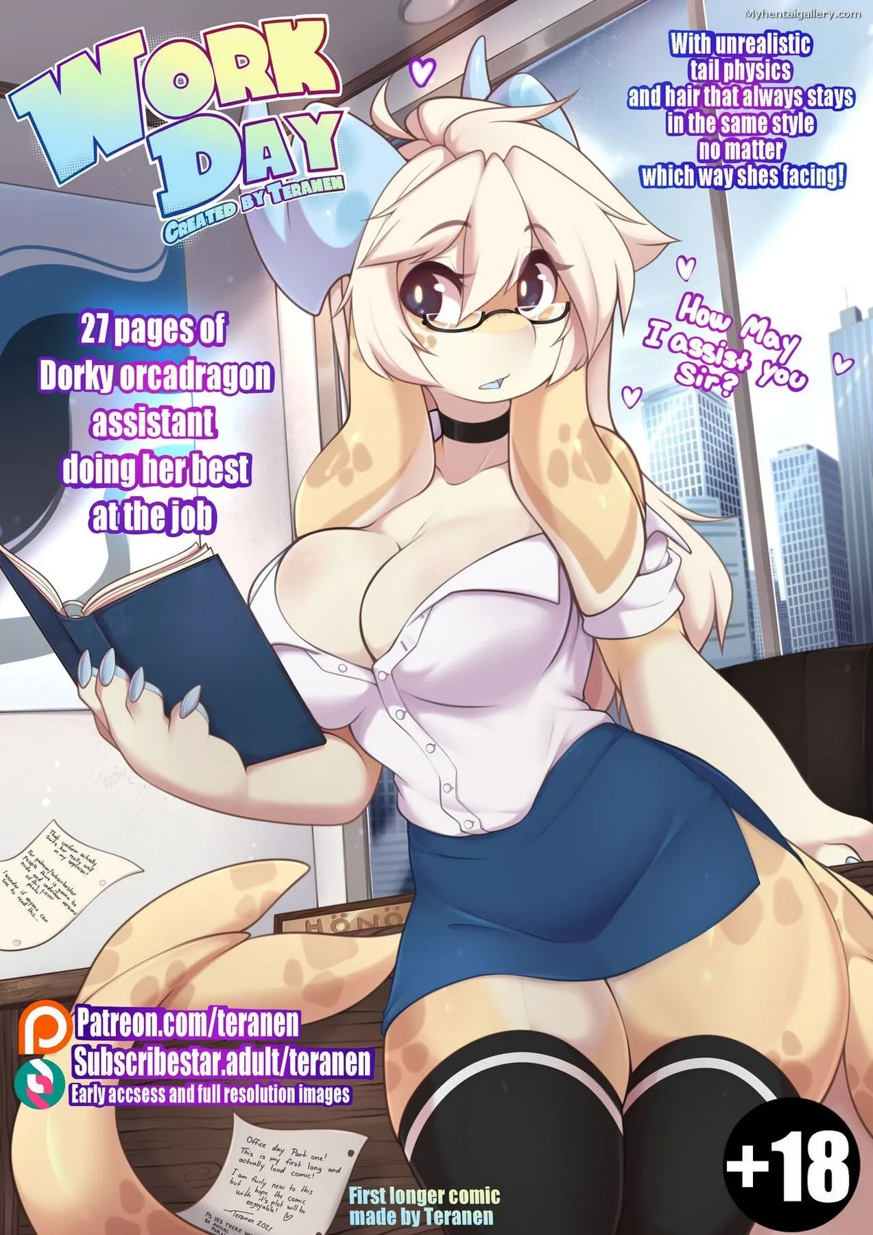 Work Day porno comics Cover