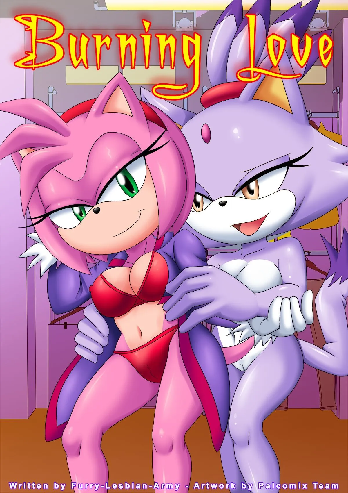 Burning Love porno comics Cover