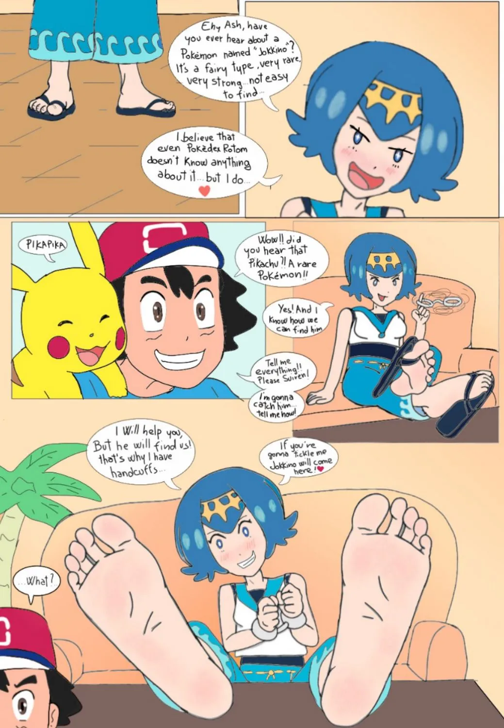 Tickling Lana porno comics