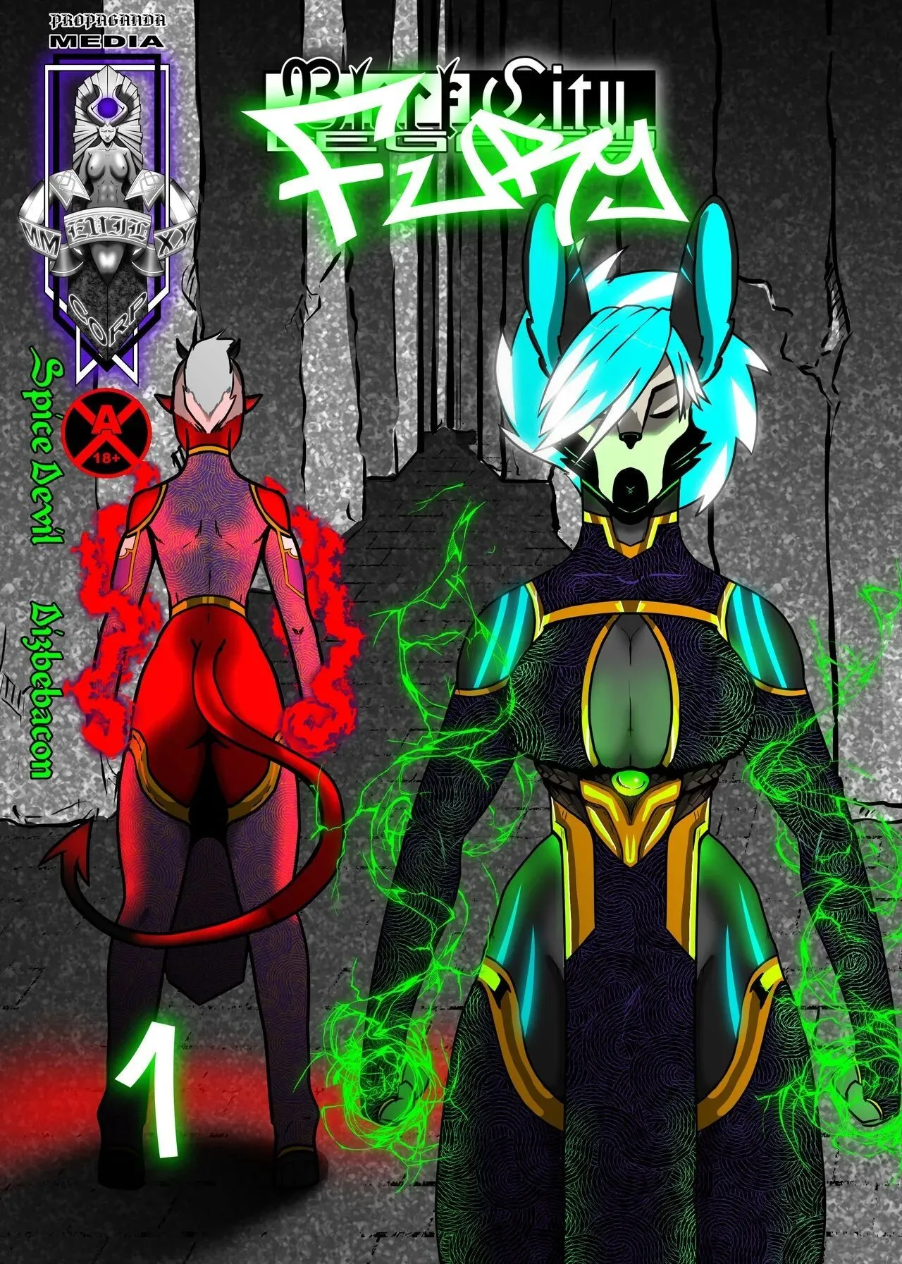 Black City - Fury 1 porno comics Cover