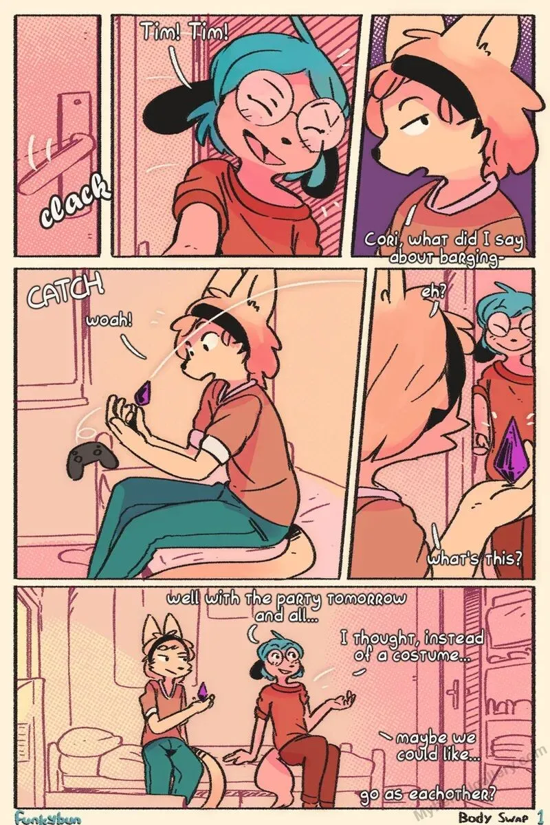 Body Swap porno comics Cover