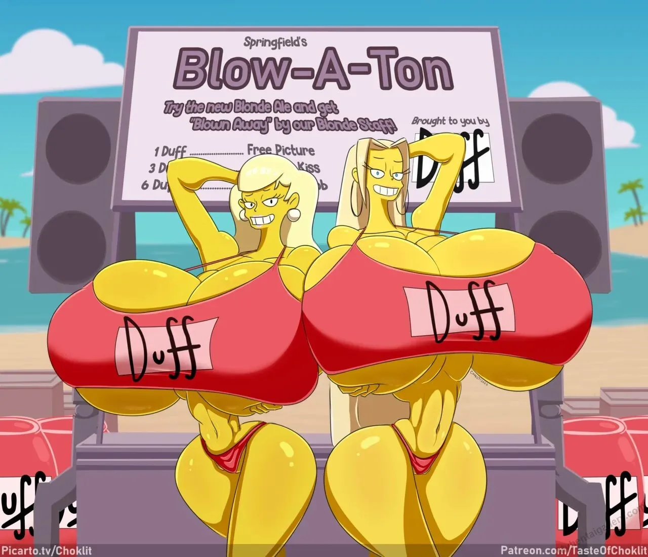 Springfield's Blow-A-Ton porno comics