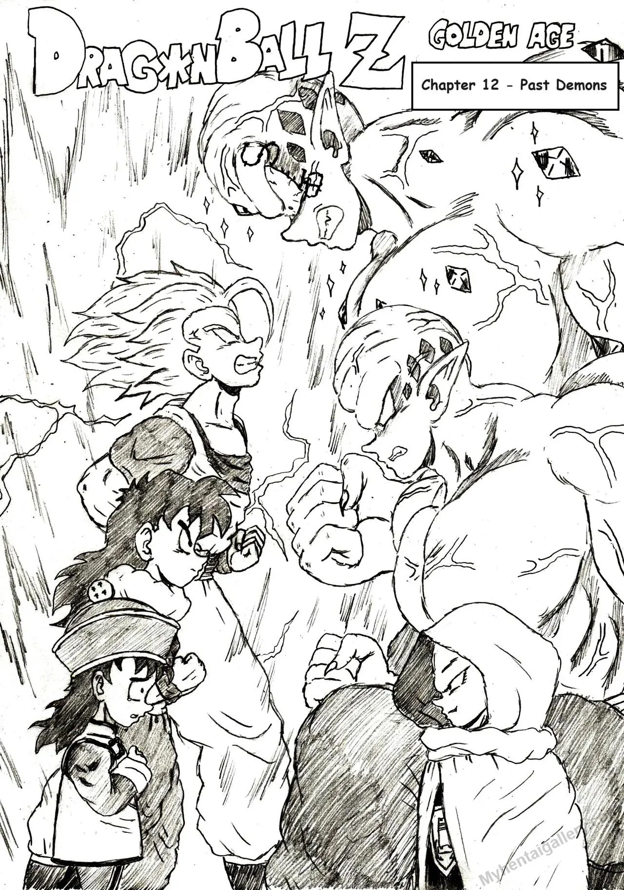 Dragon Ball Z Golden Age 12 - Past Demons porno comics Cover
