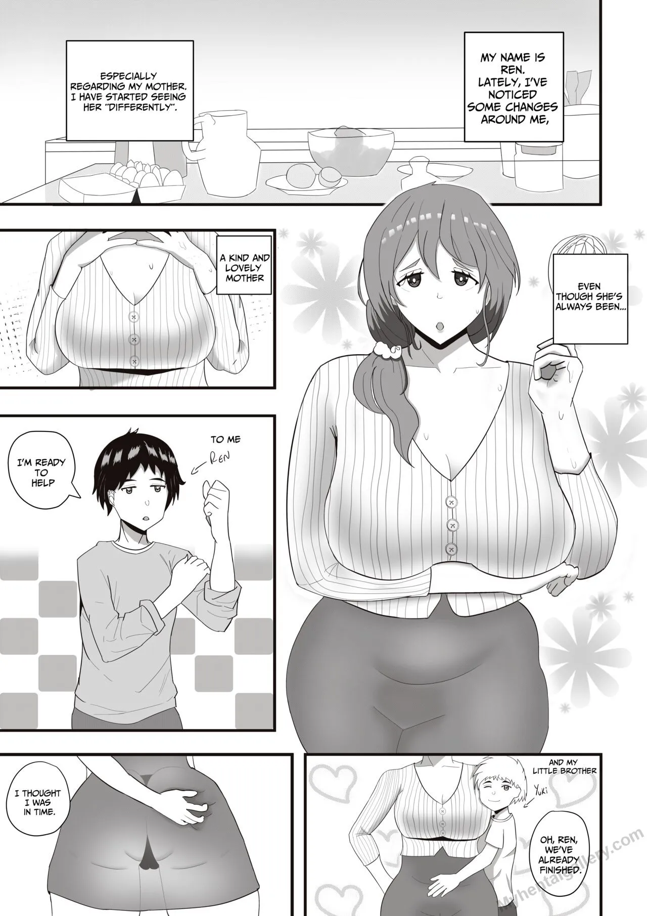 Mom And Brother 1 porno comics Cover