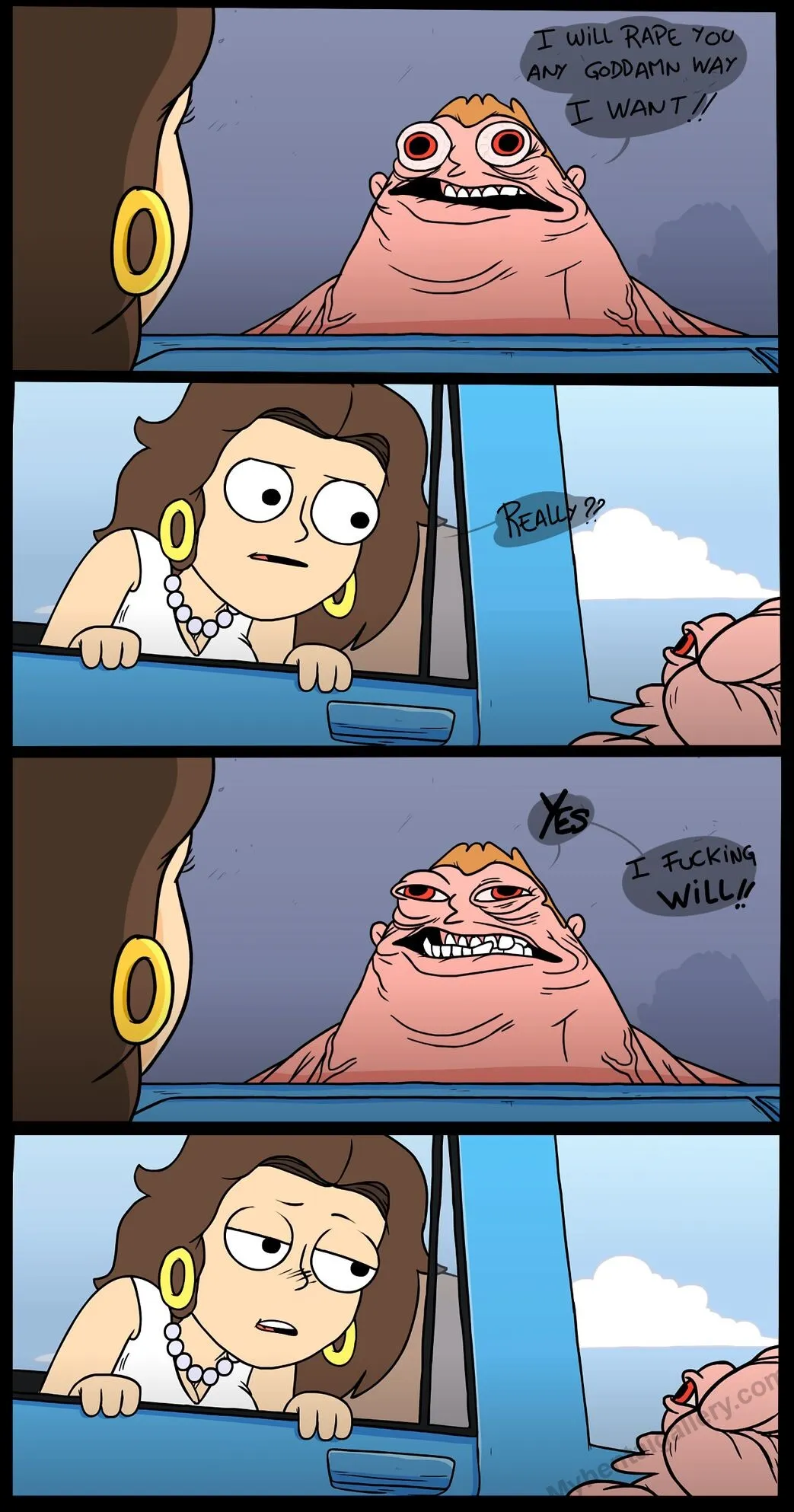Get Out Of My Car Now!! porno comics Cover