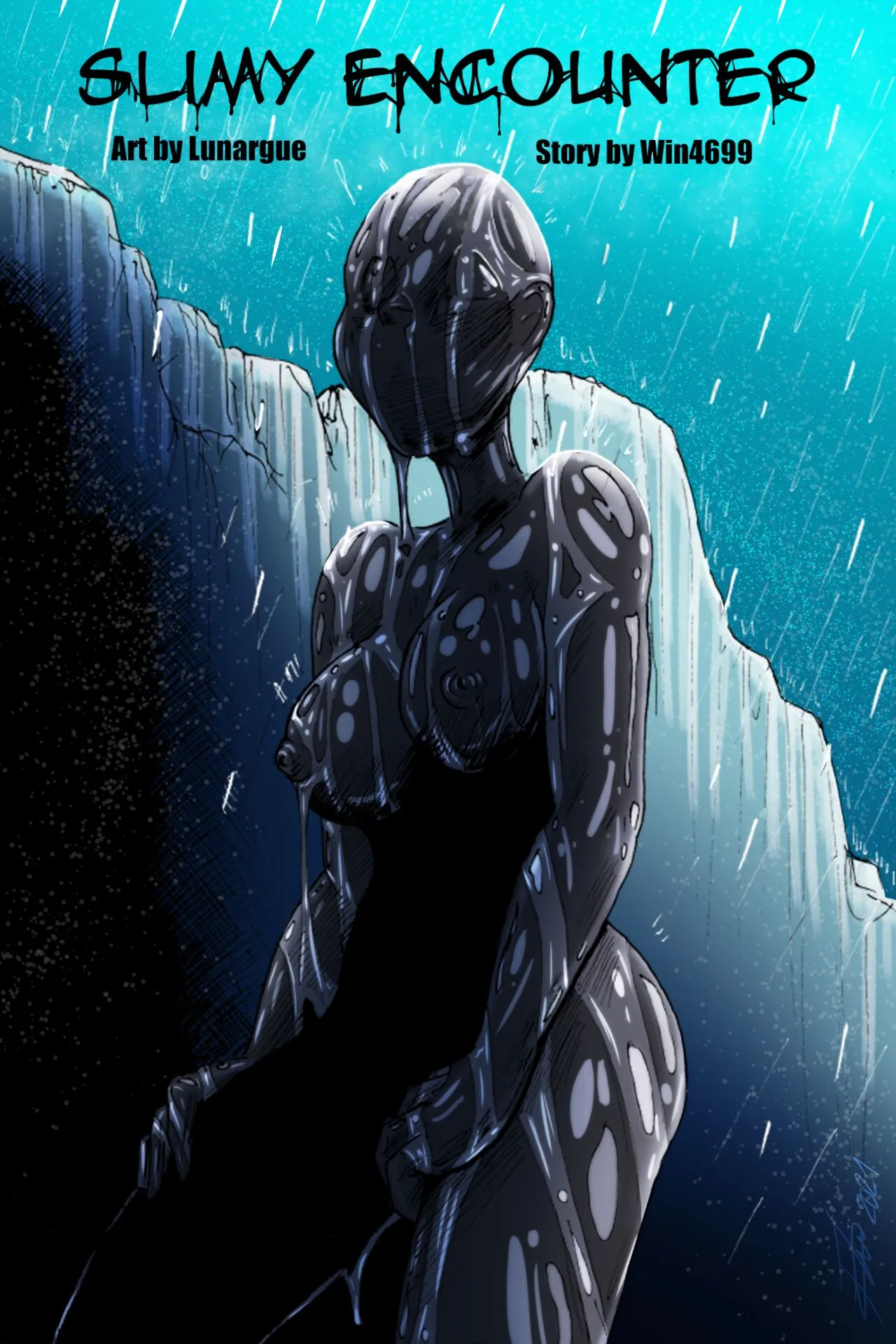 Slimy Encounter porno comics Cover
