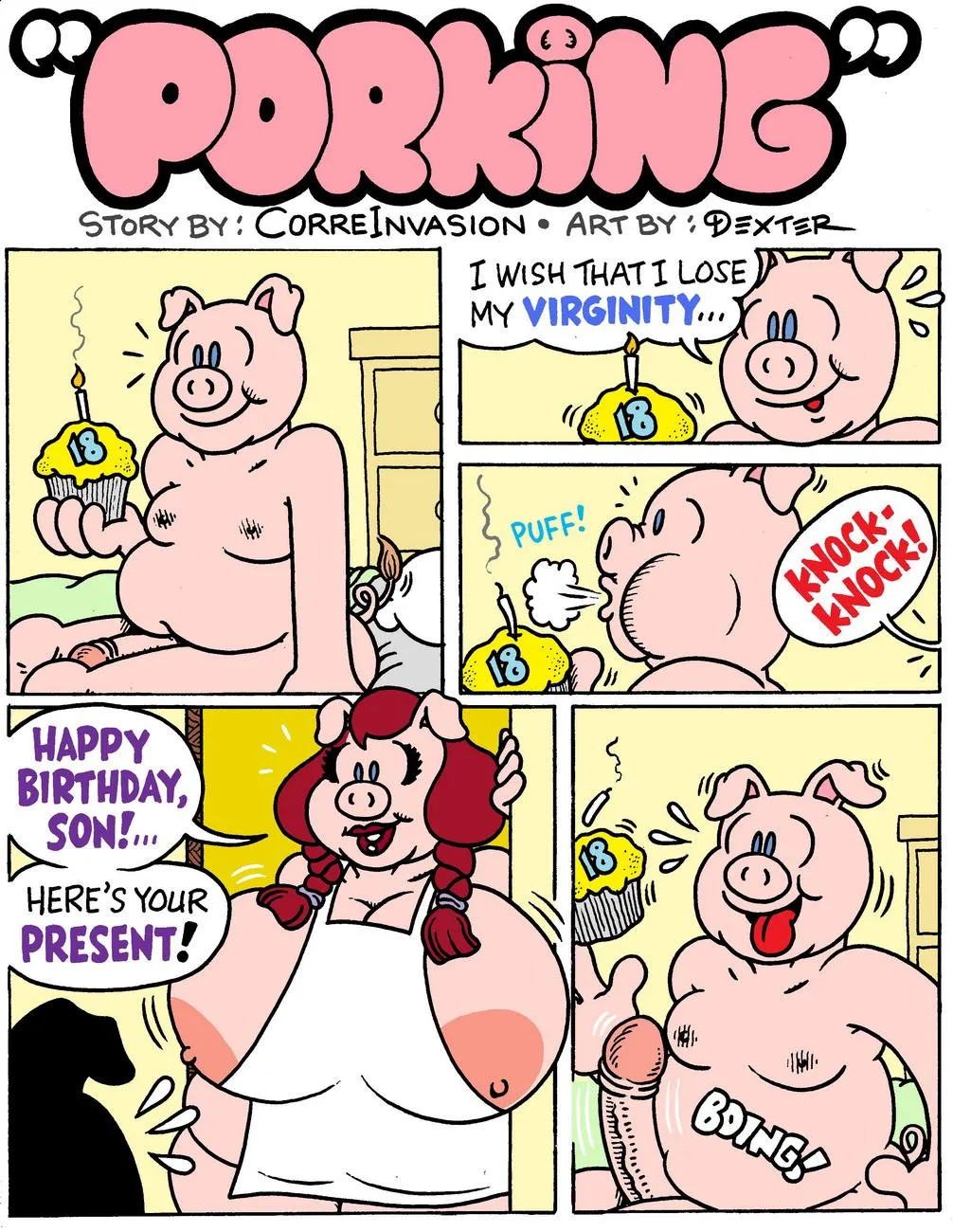 Porking porno comics