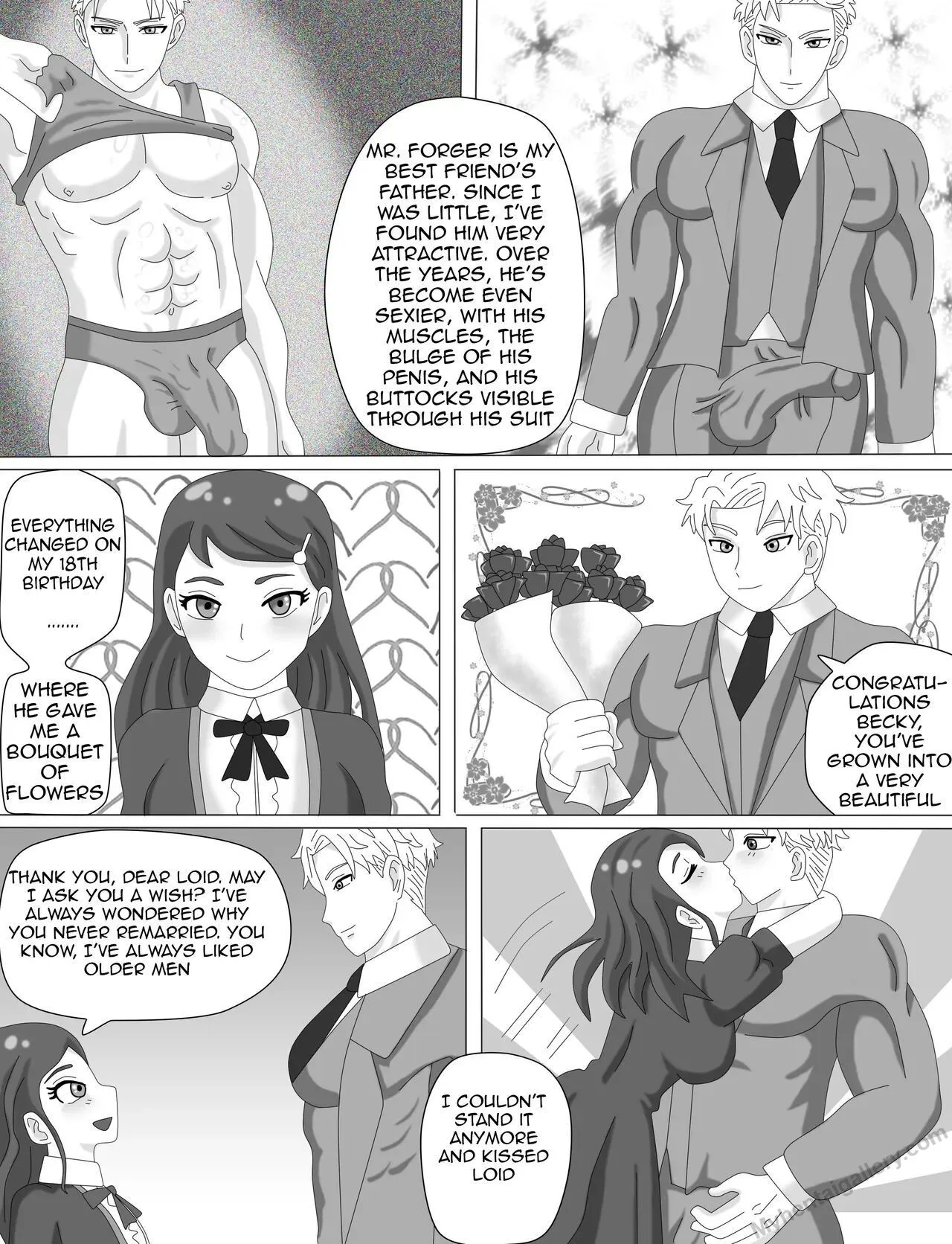 Loid & Becky porno comics Cover