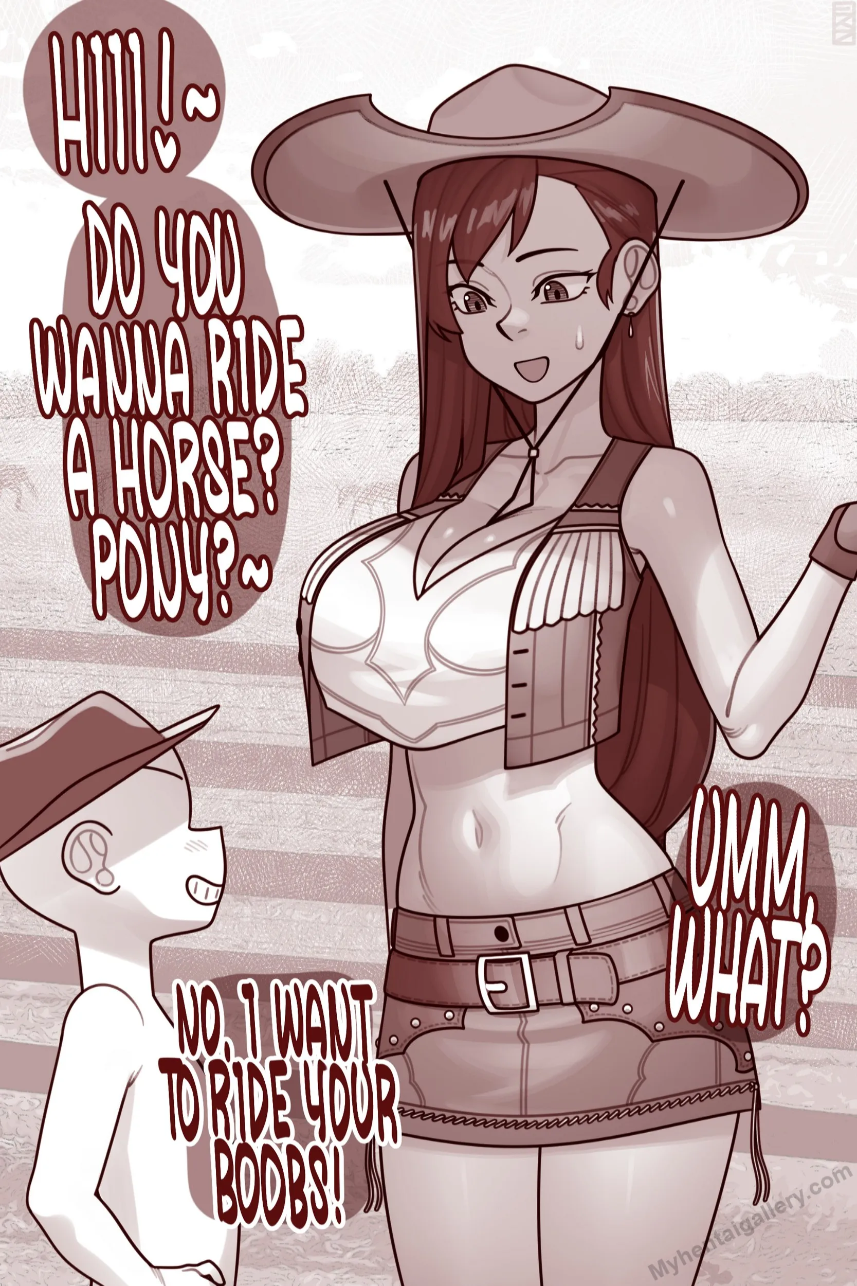Tifa Cowgirl Zuri porno comics Cover