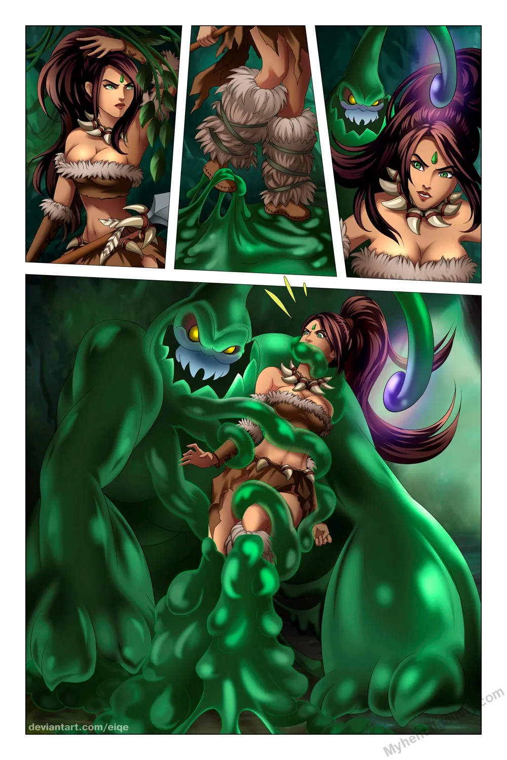 Damsel Hunter Zac porno comics Cover